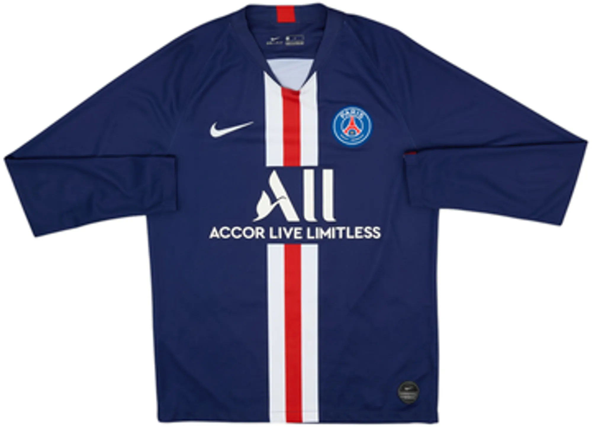 2019-20 Paris Saint-Germain Home L/S Shirt Neymar Jr #10 - 6/10 - (M)