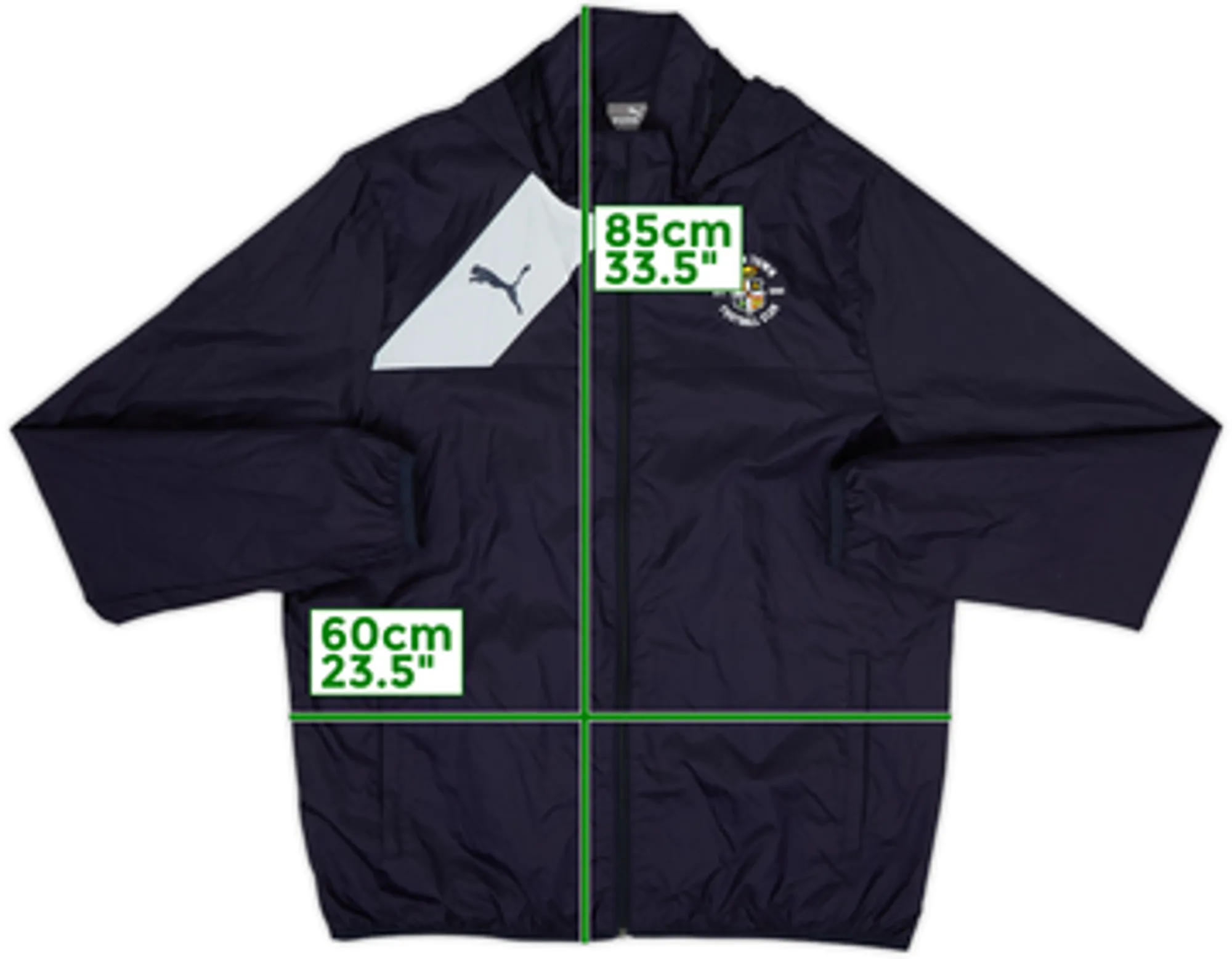 2016-17 Luton Town Puma Hooded Rain Jacket - 9/10 - (XL)