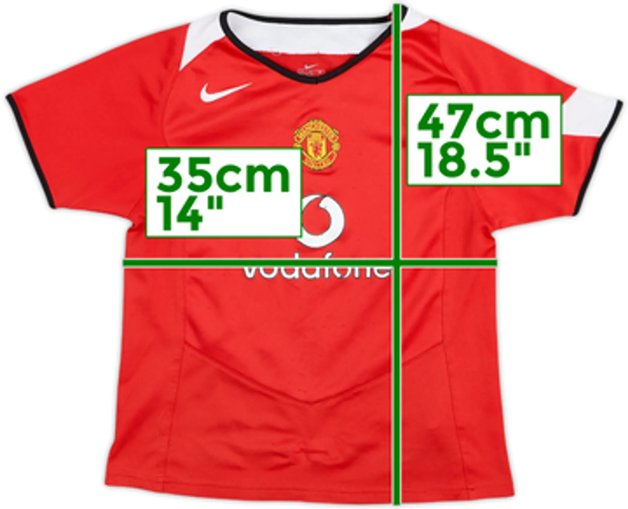2004-06 Manchester United Home Shirt - 6/10 - (6-7 Years)