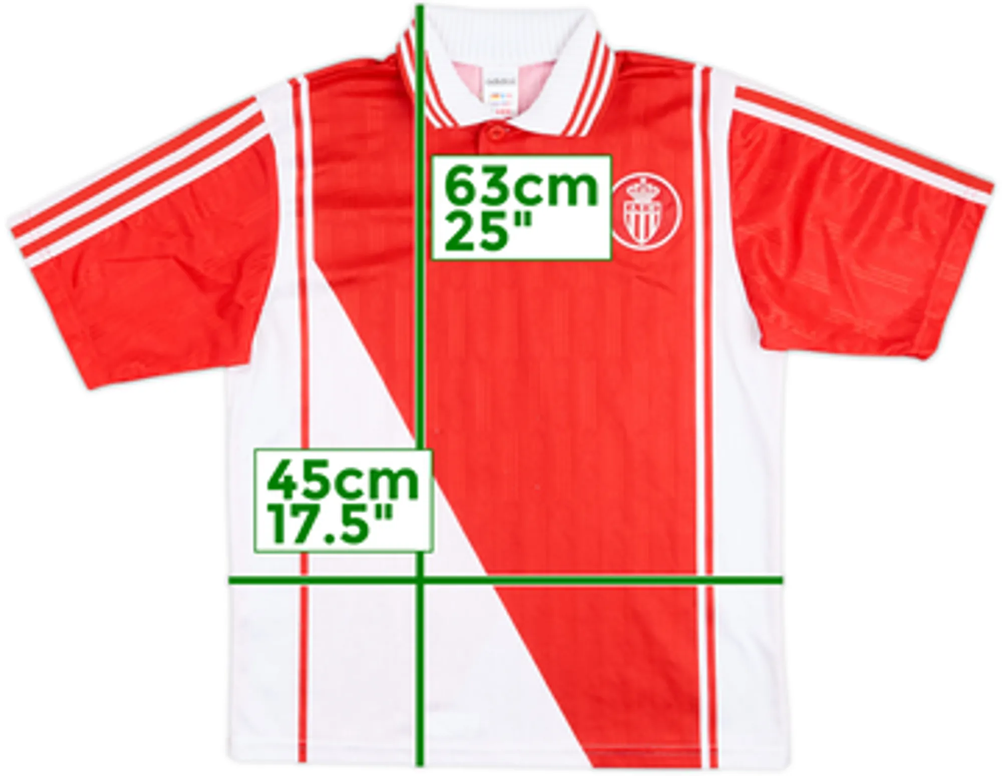 1997-98 Monaco Home Shirt - 8/10 - (Y)