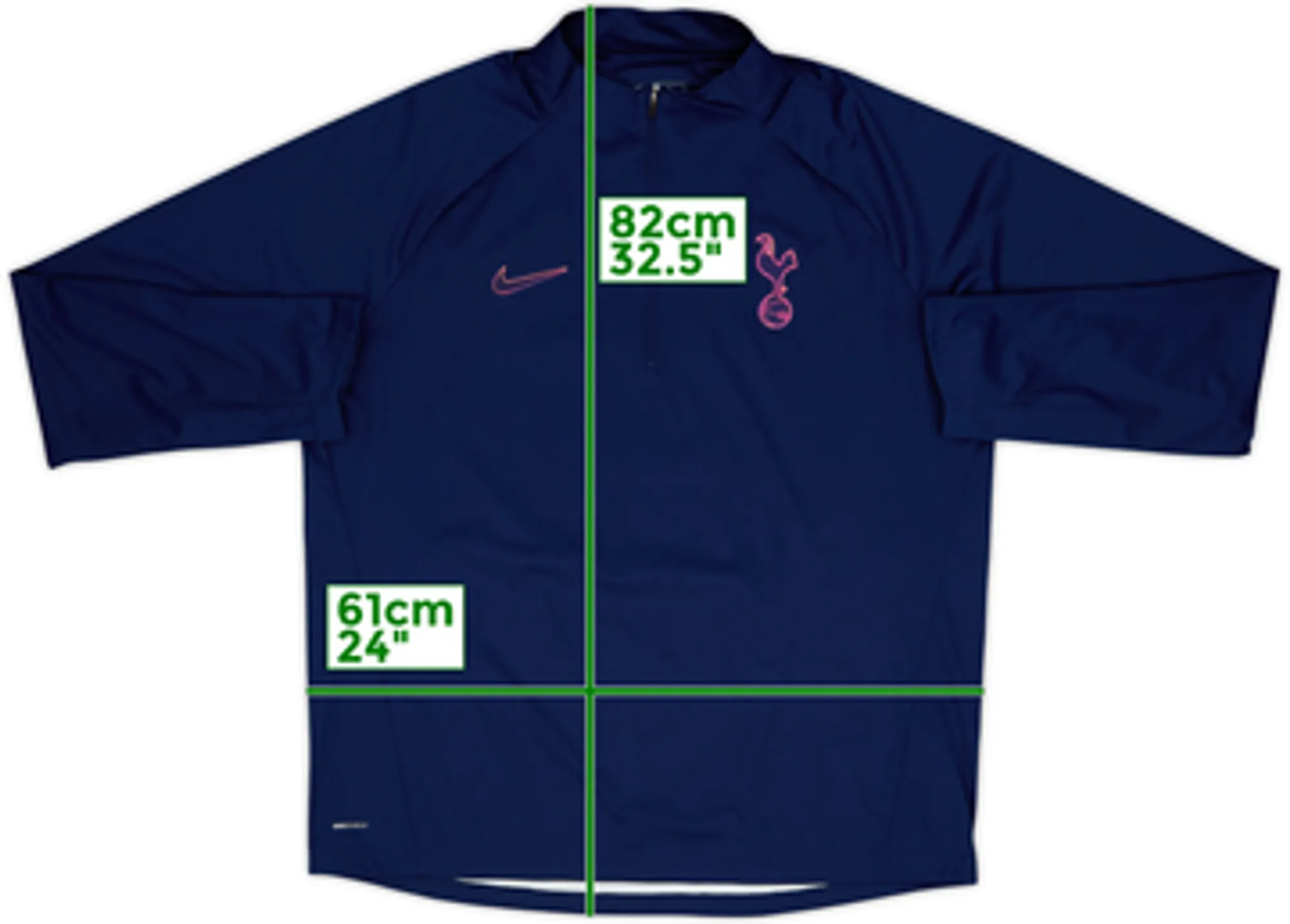 2019-20 Tottenham Nike 1/4 Zip Drill Top - 10/10 - (XL)