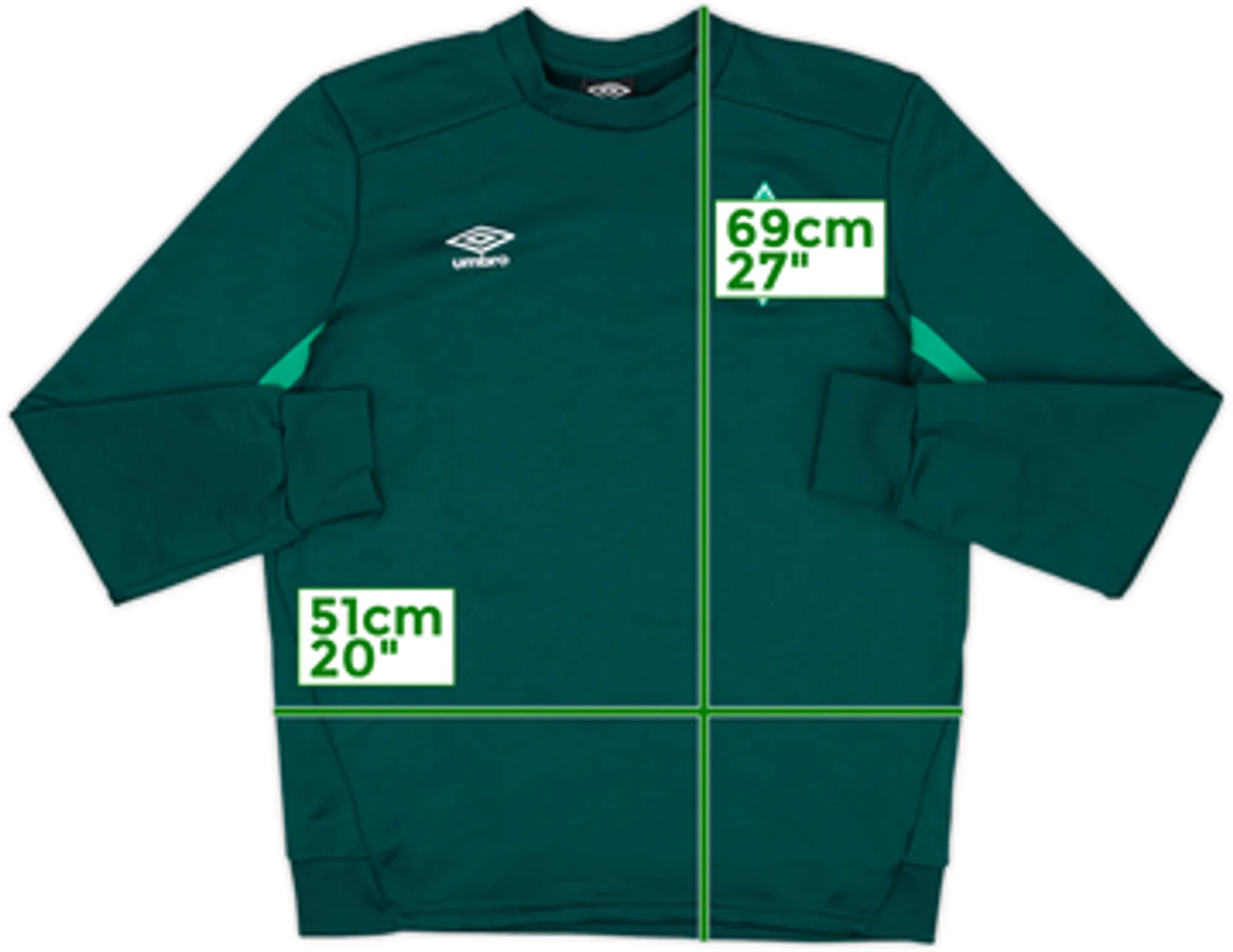 2018-19 Werder Bremen Umbro Sweat Top - 7/10 - (L)