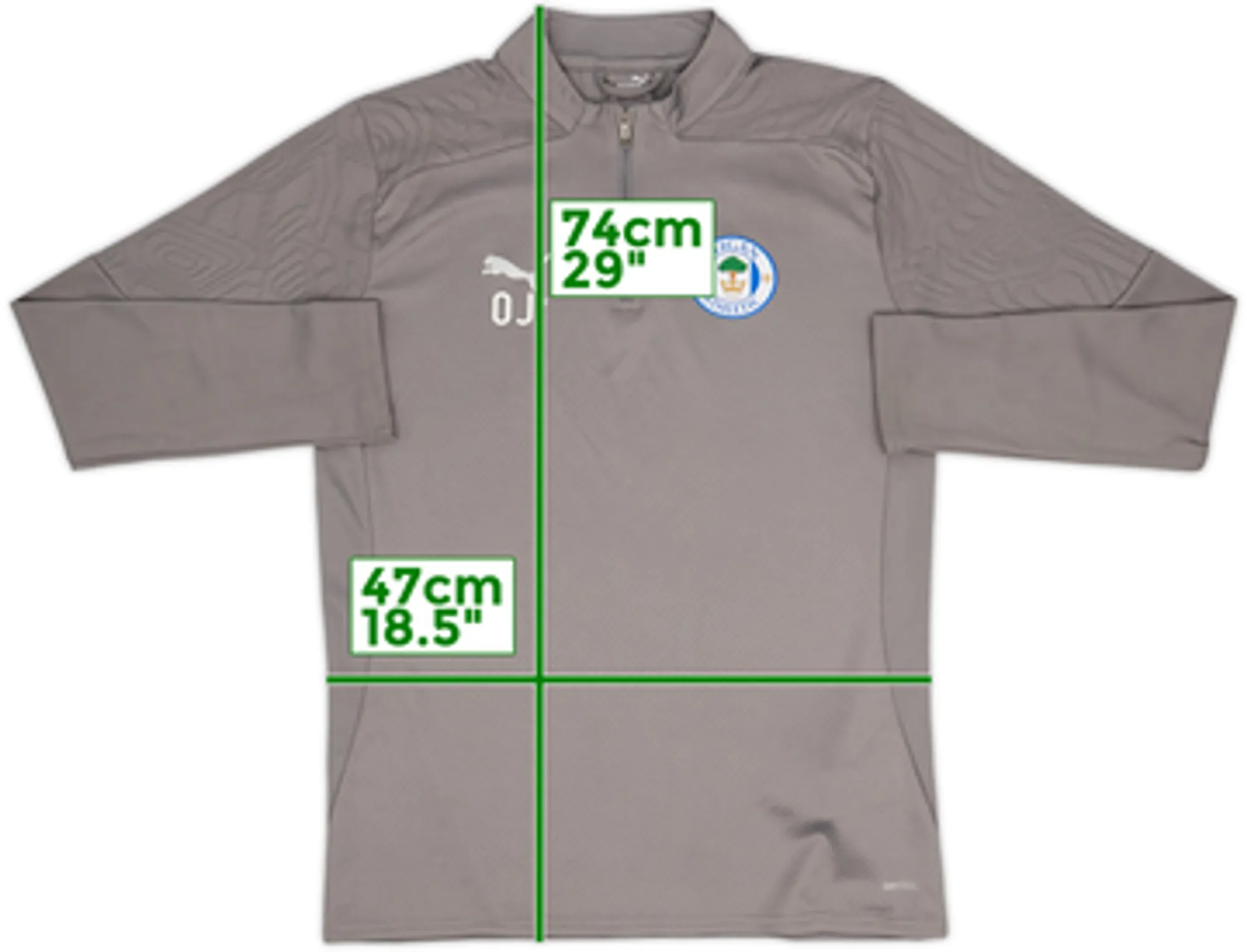 2023-24 Wigan Staff Issue Puma Training Top OJ - 7/10 - (S)