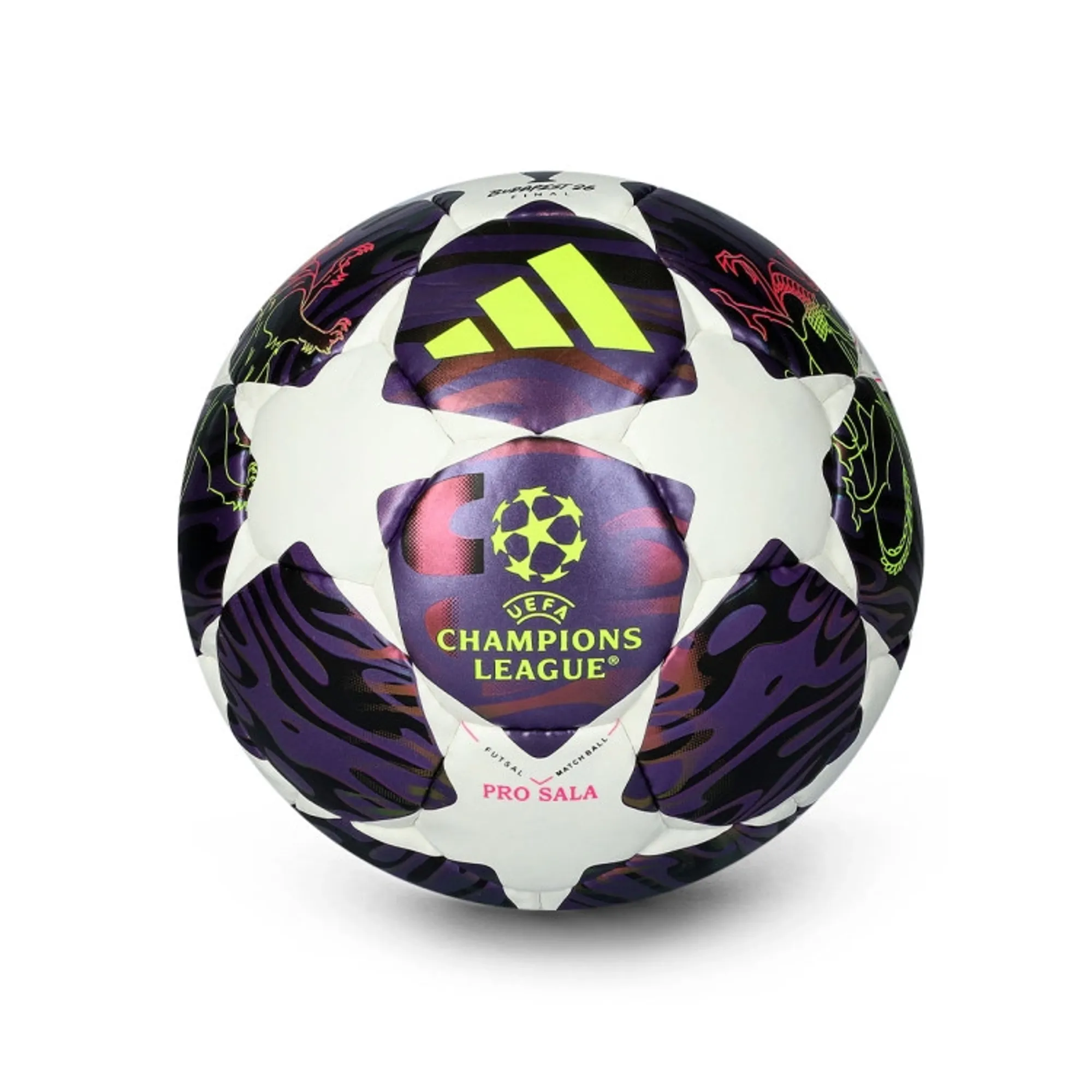 Adidas Football Champions League Final 2025/26 Budapest Pro Sala - ['White', 'Purple']