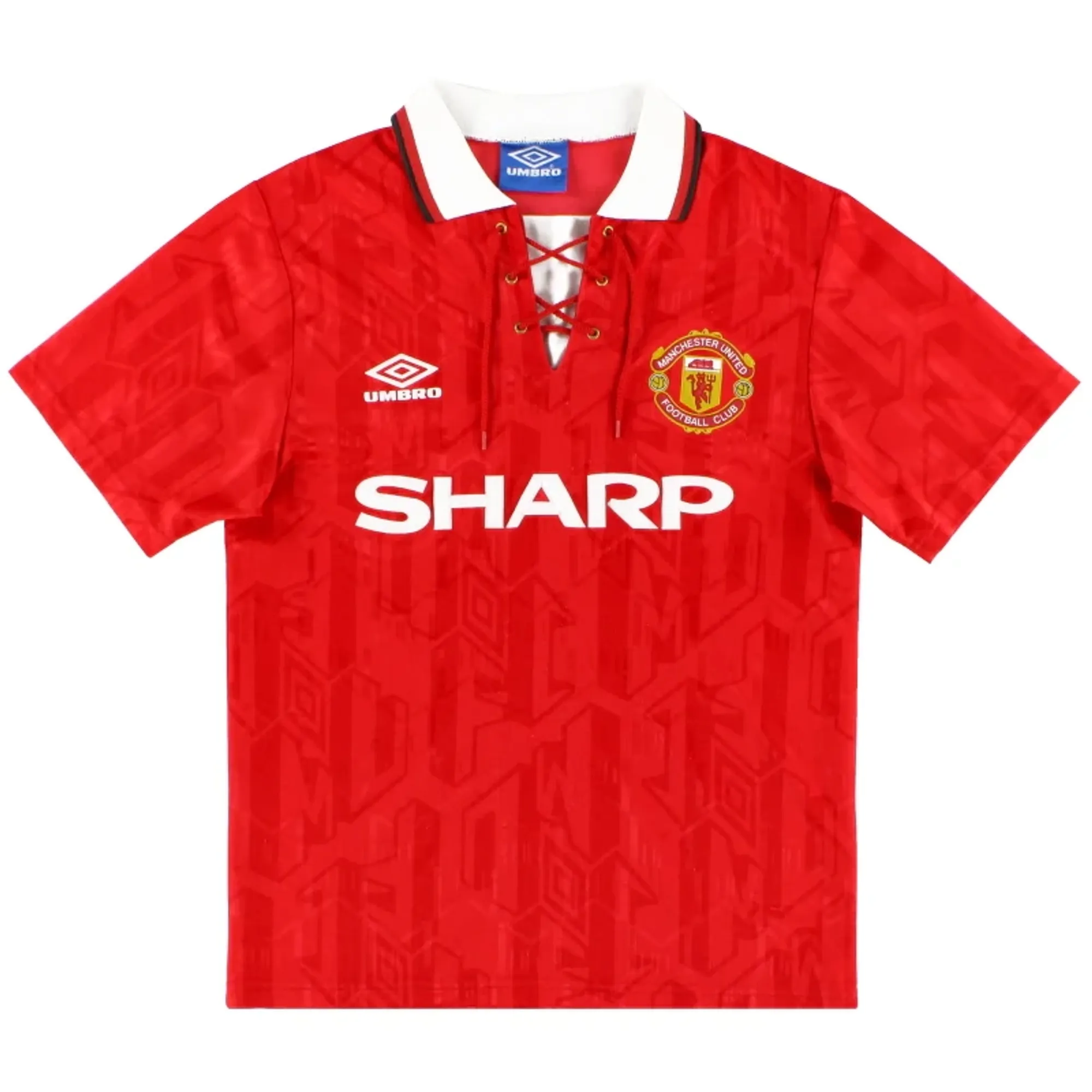 1992-94 Manchester United Umbro Home Shirt M - Manchester United / Excellent 