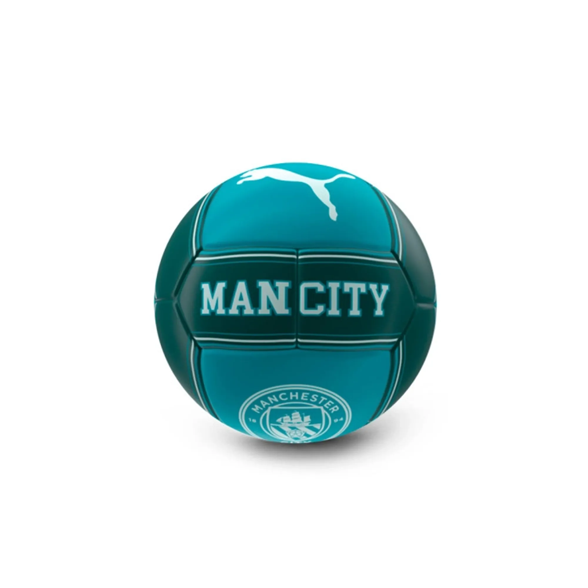 PUMA Manchester City Ftblculture Mini Football, Tropical Blue/Green Terrain