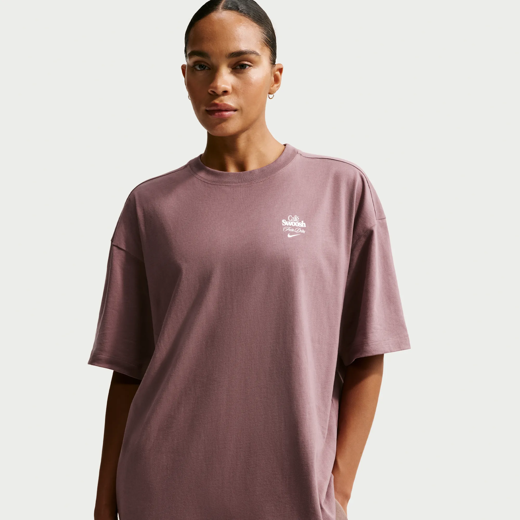 Nike Women's Oversized Short-Sleeve T-Shirt - Purple