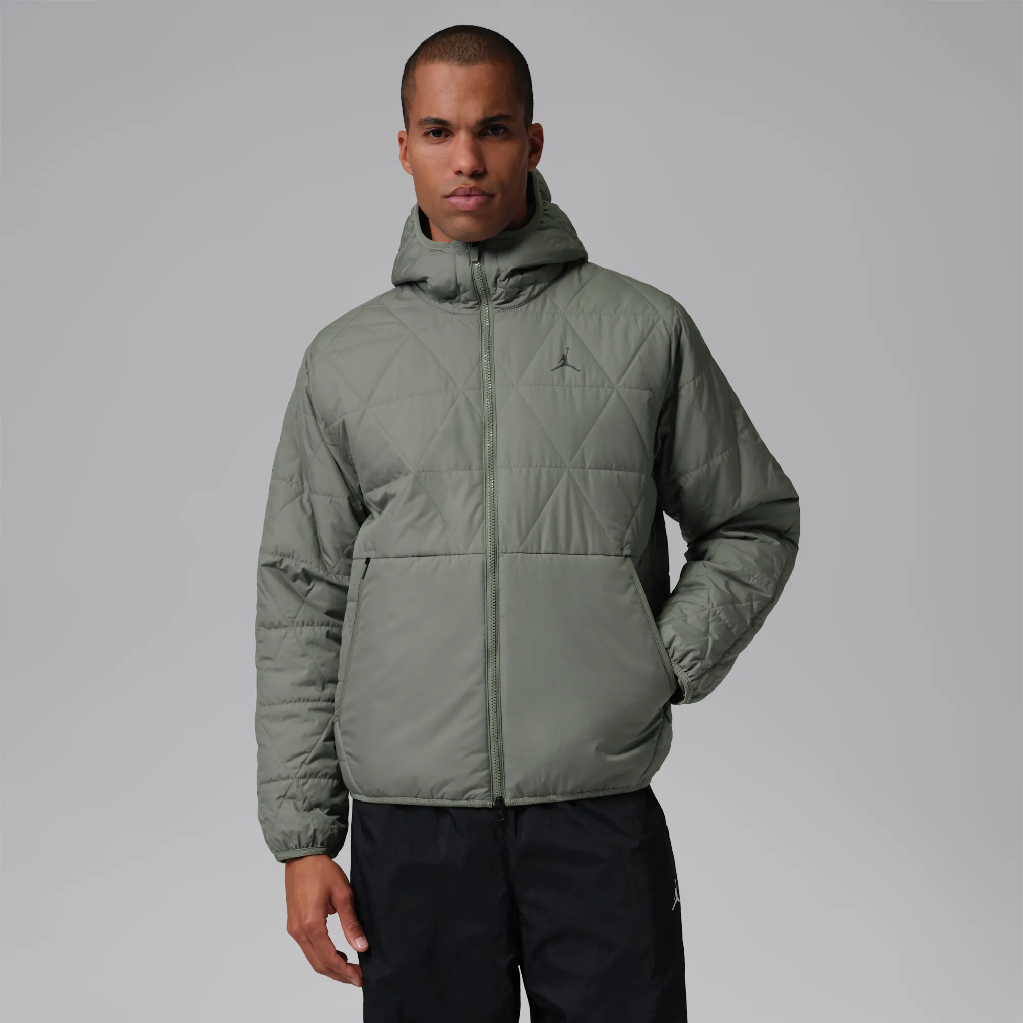 Nike Jordan Sport Men's Therma-FIT Jacket - Green - Polyester