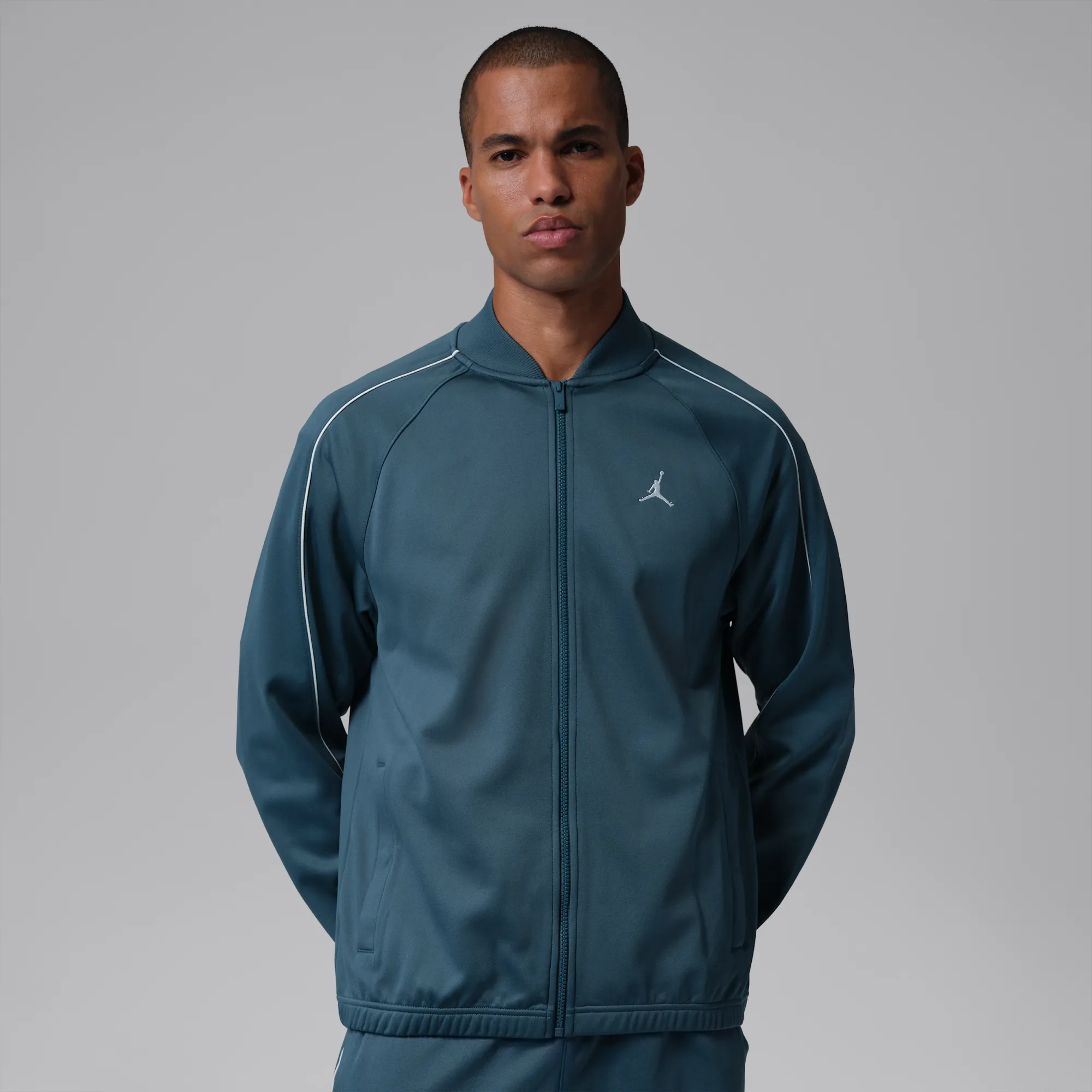Nike Jordan Brooklyn Men's Tricot Track Jacket - Blue