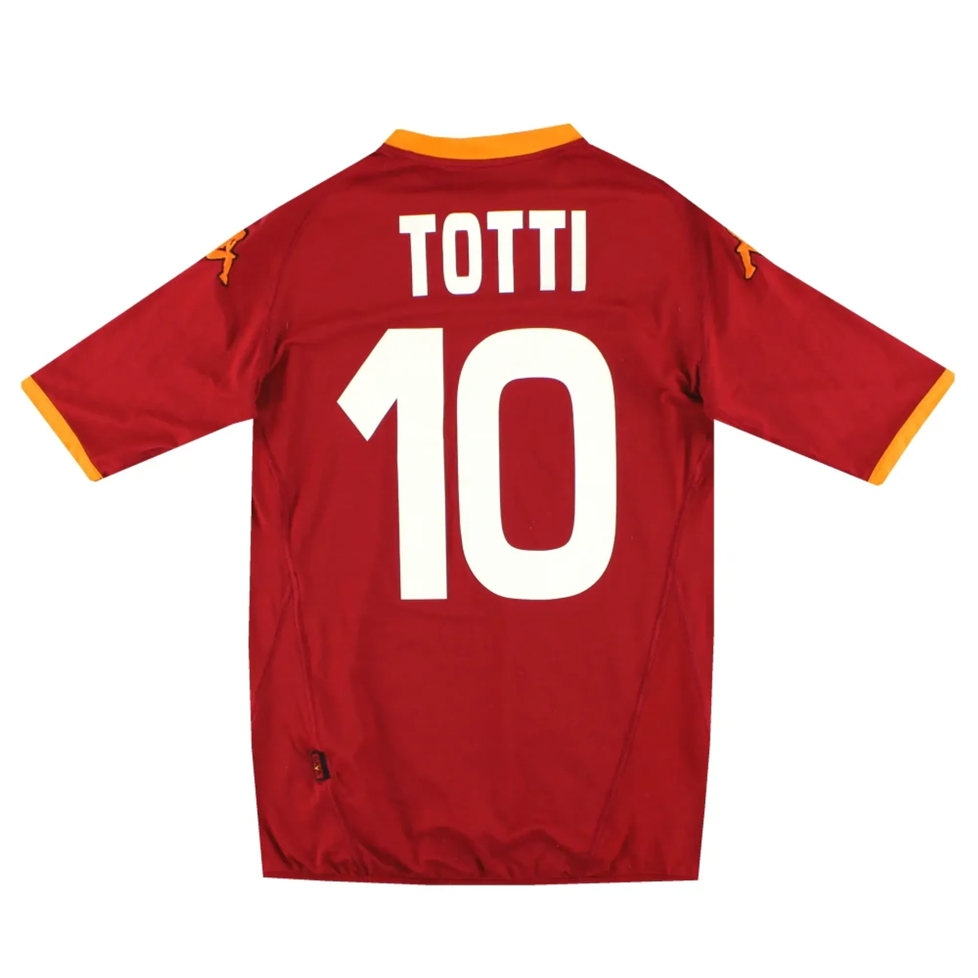 2007-08 Roma Kappa Home Shirt Totti #10 L - Roma / Excellent 