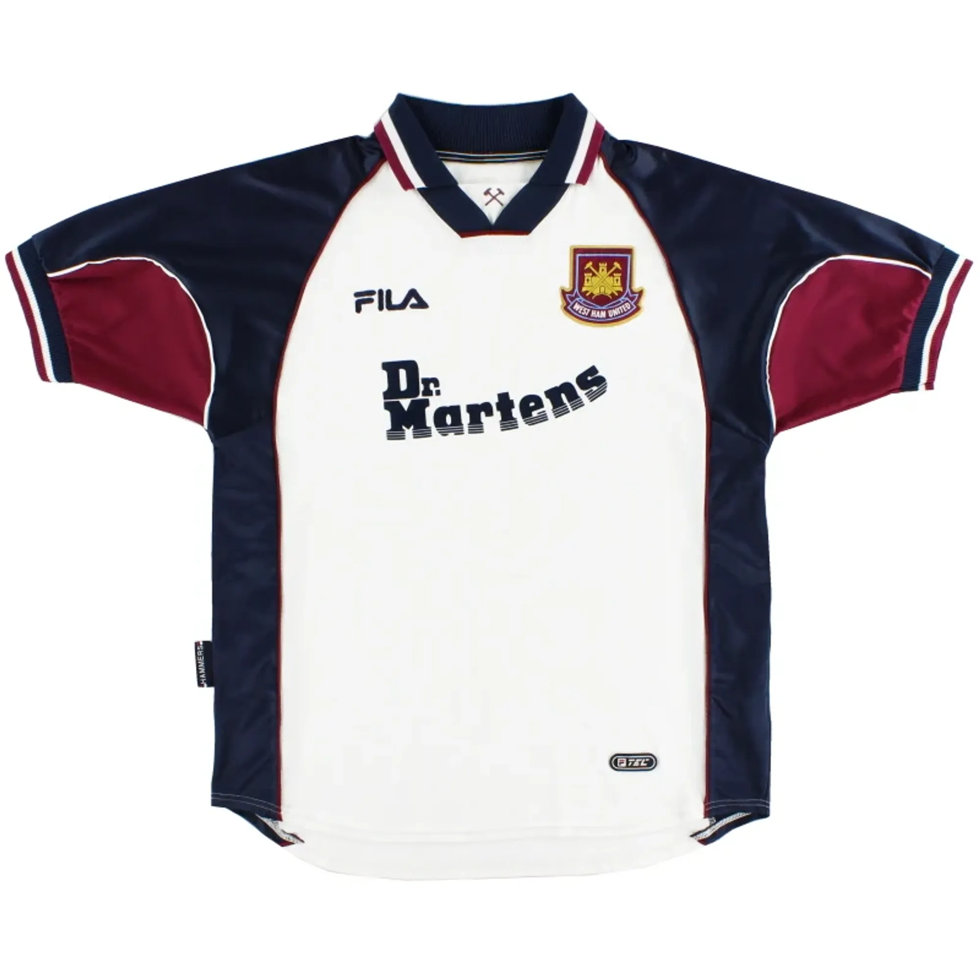 1999-01 West Ham Fila Away Shirt M - West Ham / Excellent