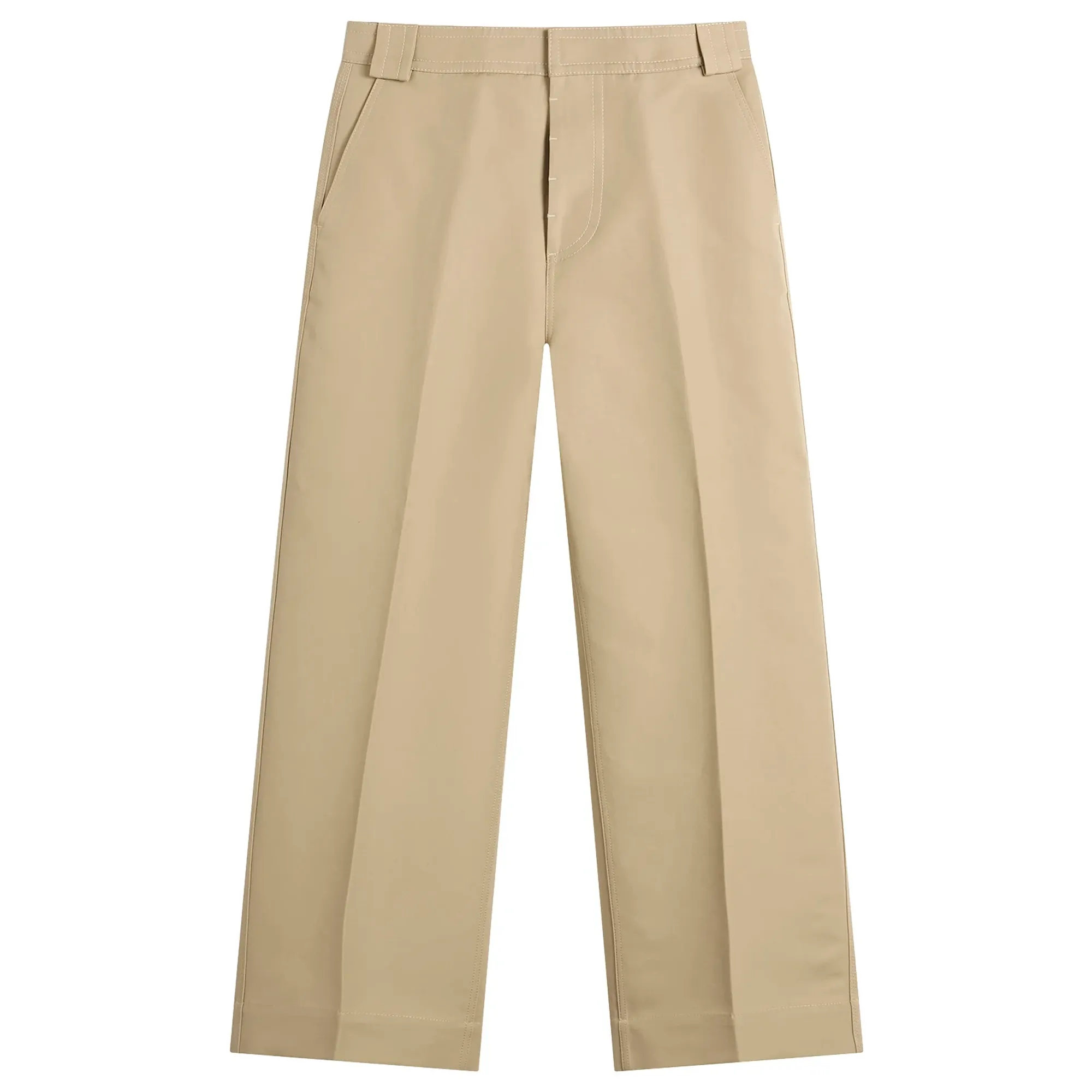 AMI Paris Men's Baggy Trousers Beige Taupe