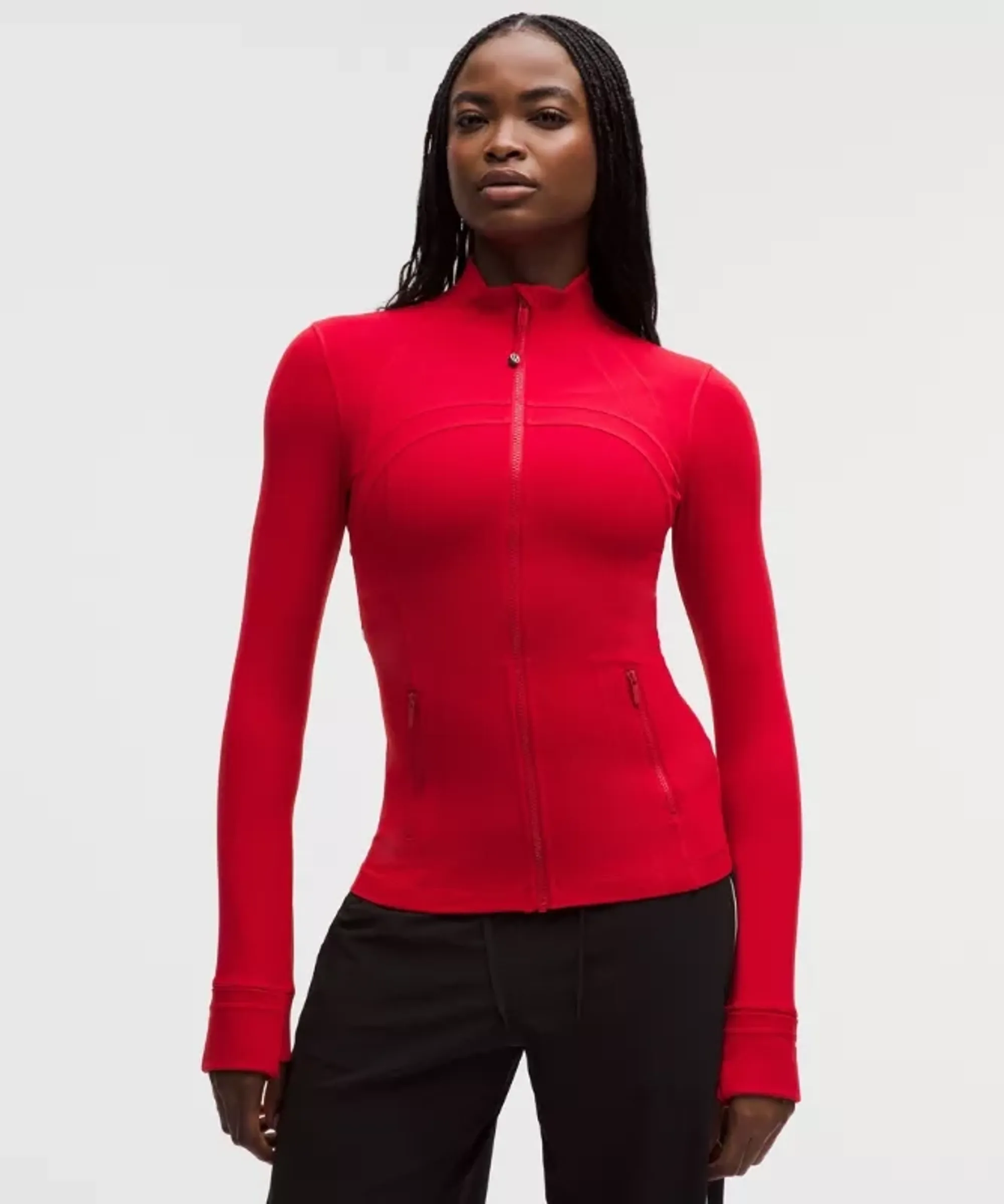 lululemon – Women's Define Jacket Nulu – Color Red/Neon – Size 0