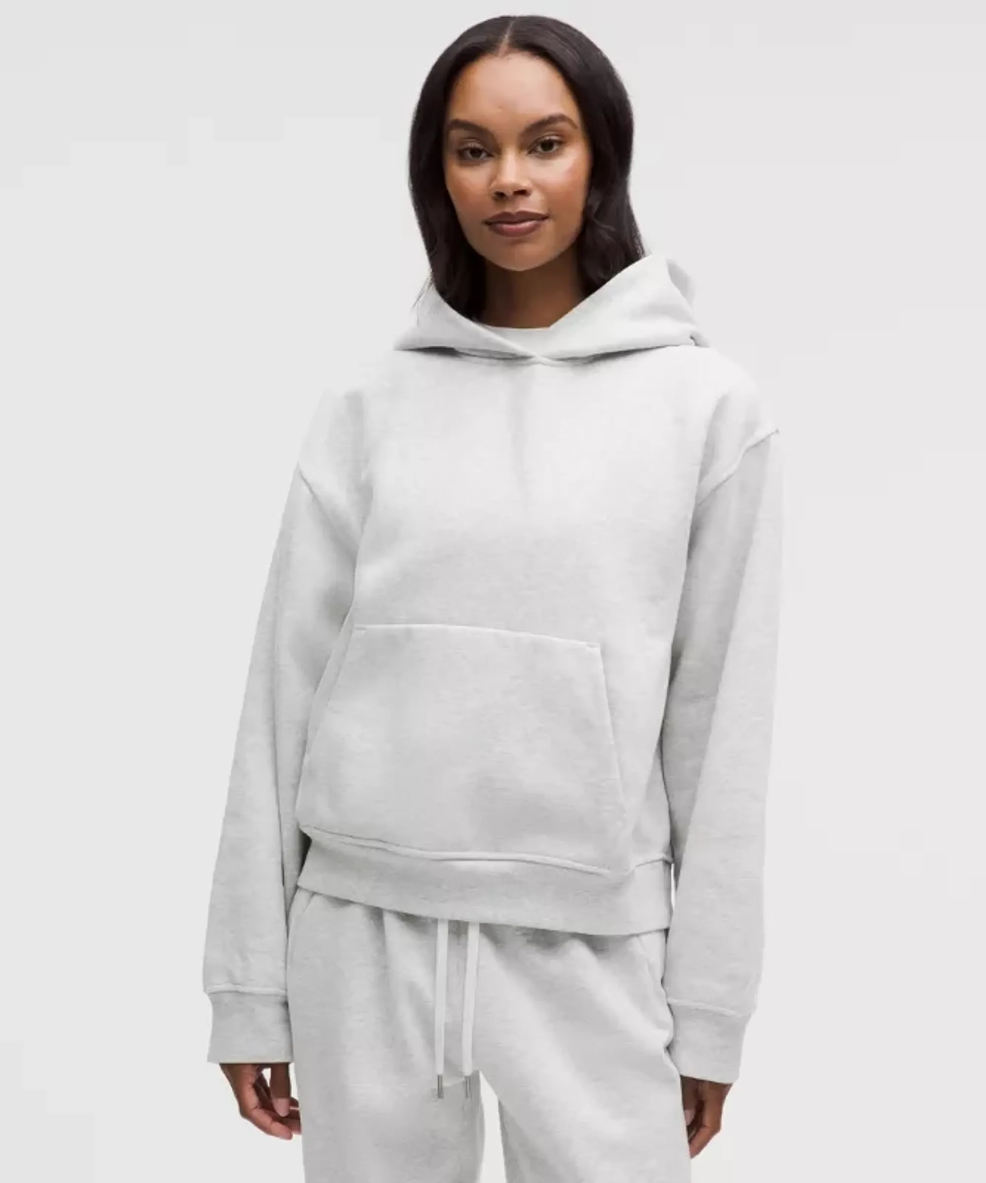 lululemon – Women's Steady State Hoodie – Color Light Grey/Grey – Size Large