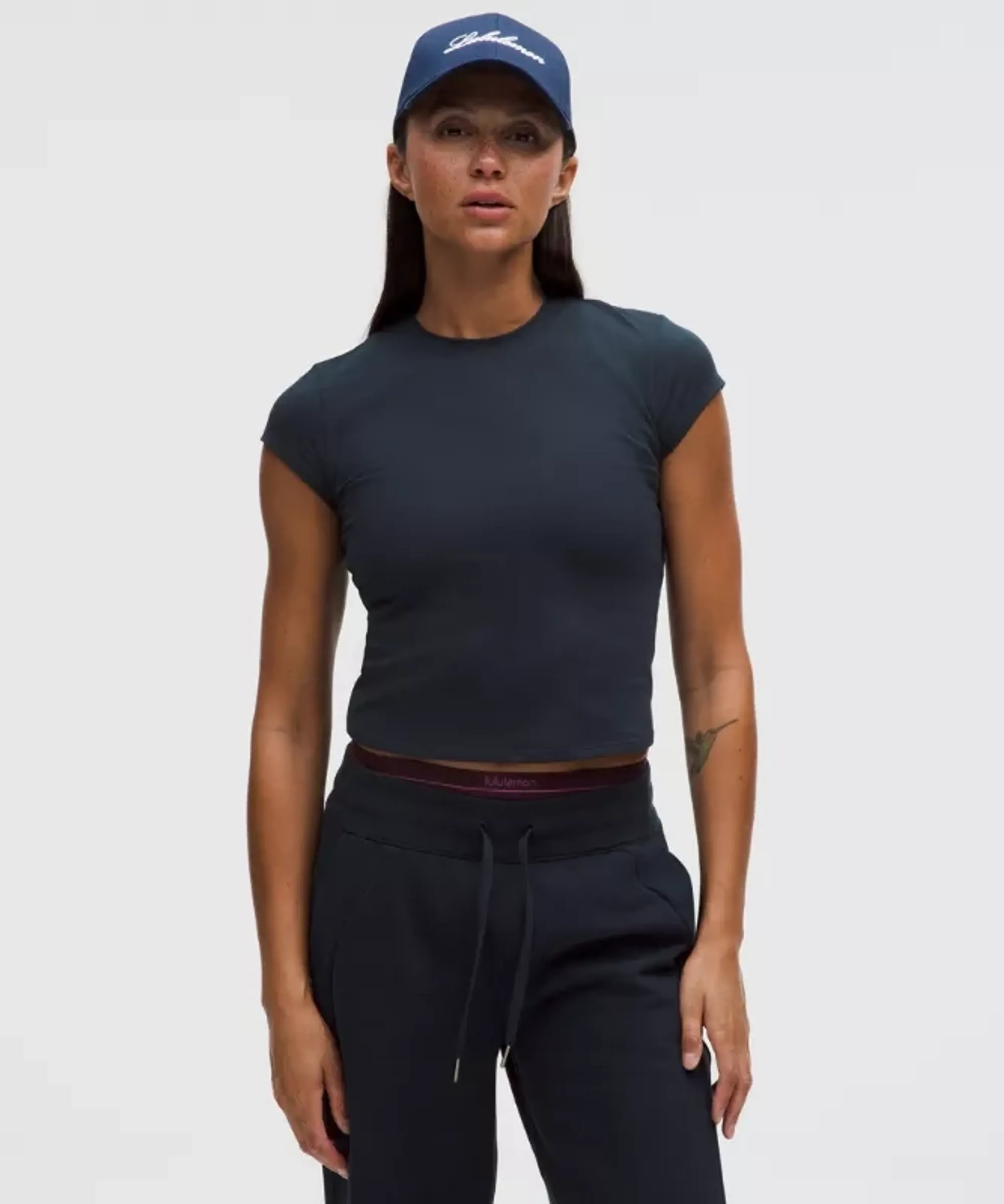 lululemon – Women's Organic Baby Tee – Color Blue – Size Large