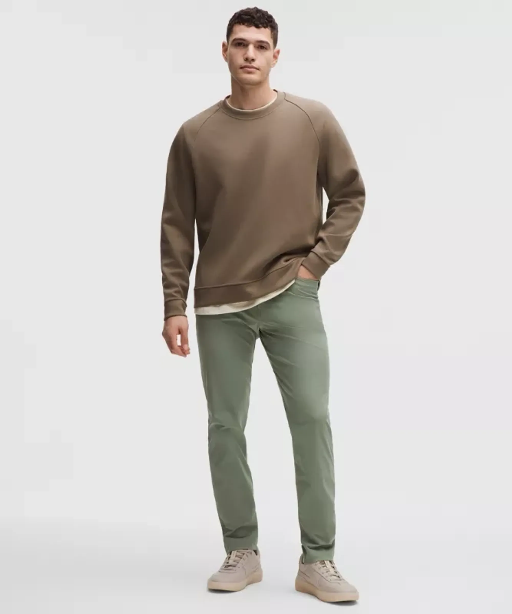 lululemon – Men's ABC Slim-Fit 5 Pocket Trousers 32L Warpstreme – Color Green/Pastel – Size 28