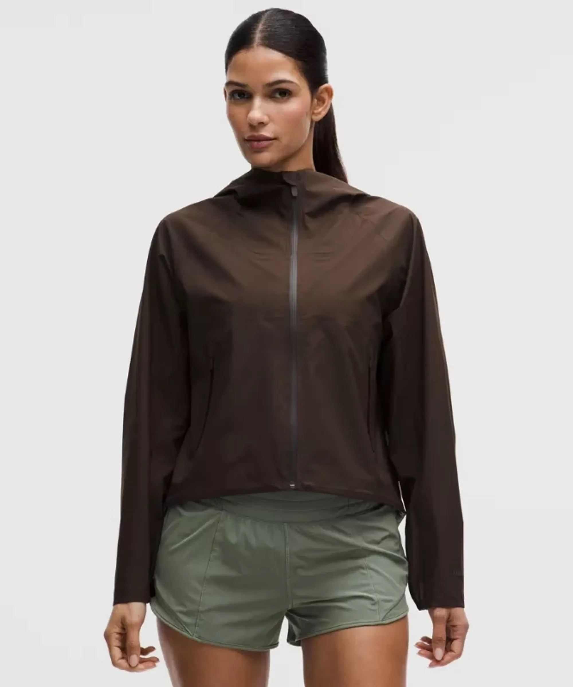 lululemon – Women's Lightweight Waterproof Running Jacket – Color Brown – Size Large