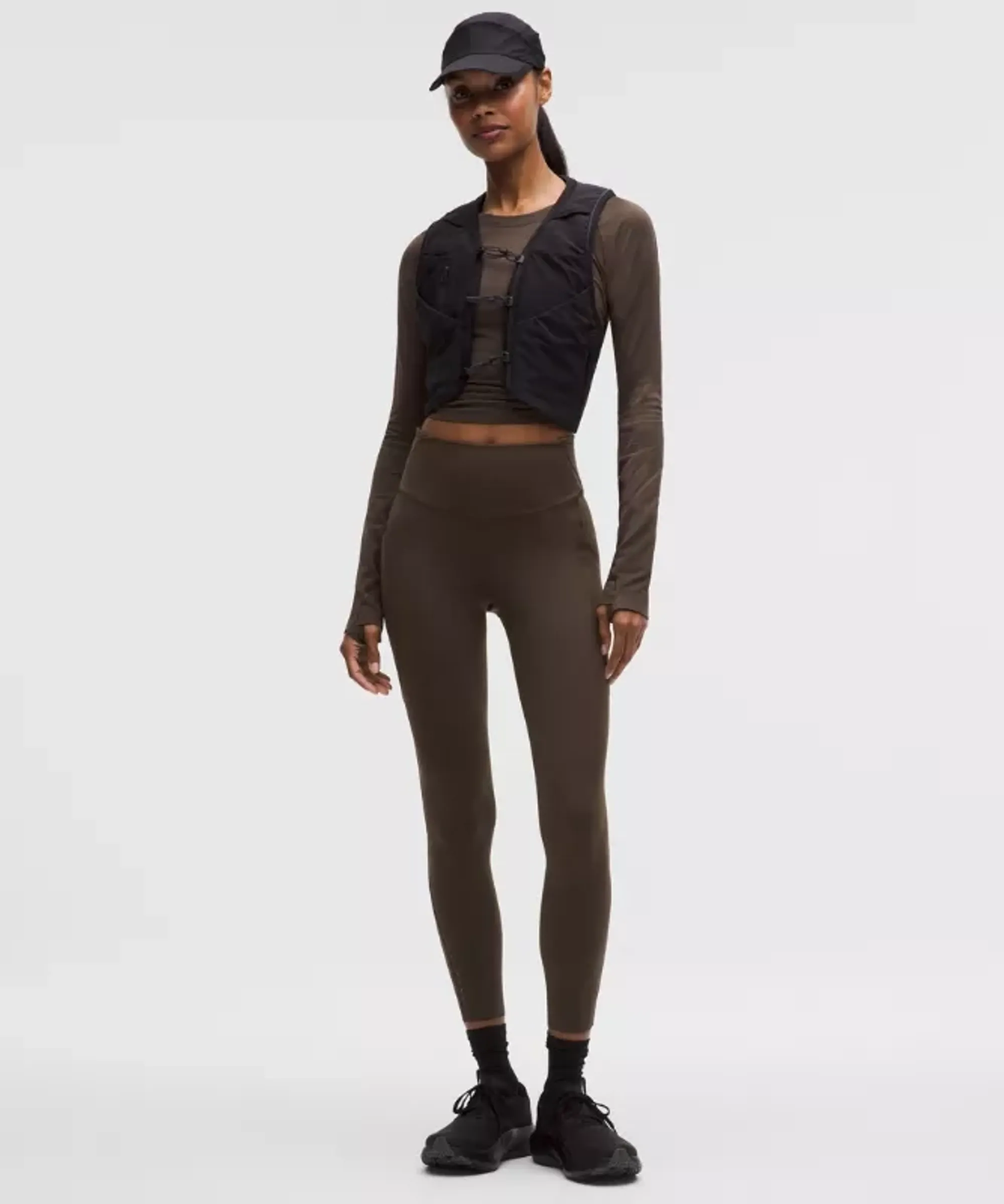 lululemon – Women's Fast and Free High-Rise Tight Leggings 5 Pocket – 25" – Color Brown – Size 0