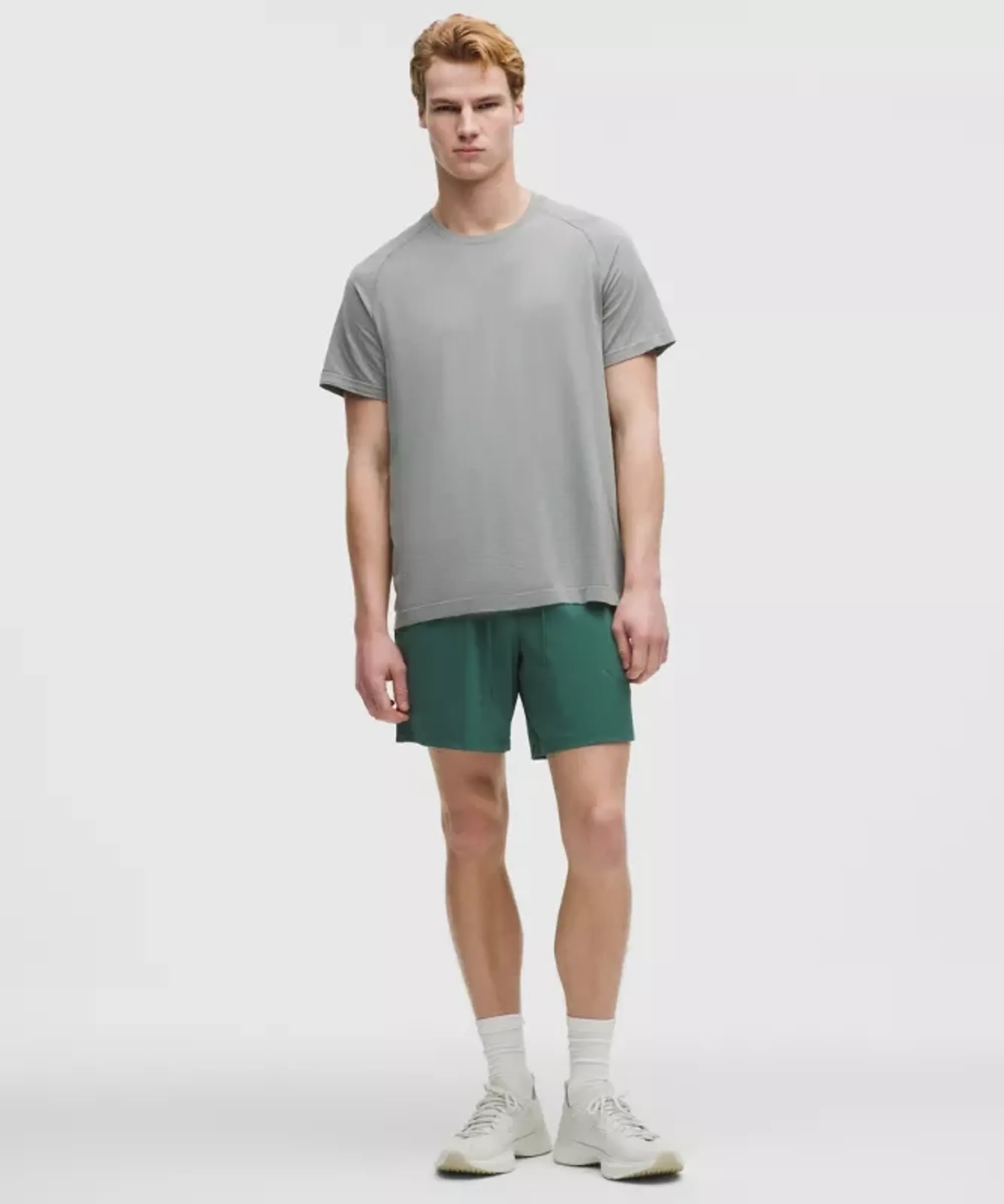 lululemon – Men's License to Train Linerless Shorts – 7" – Color Green – Size Large