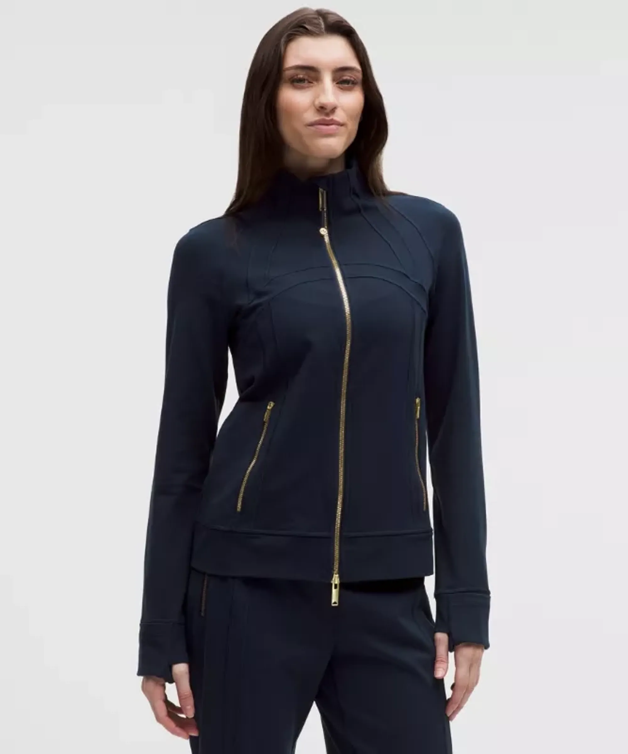 lululemon – Women's Define Track Jacket Luon – Color Gold/Blue – Size 0