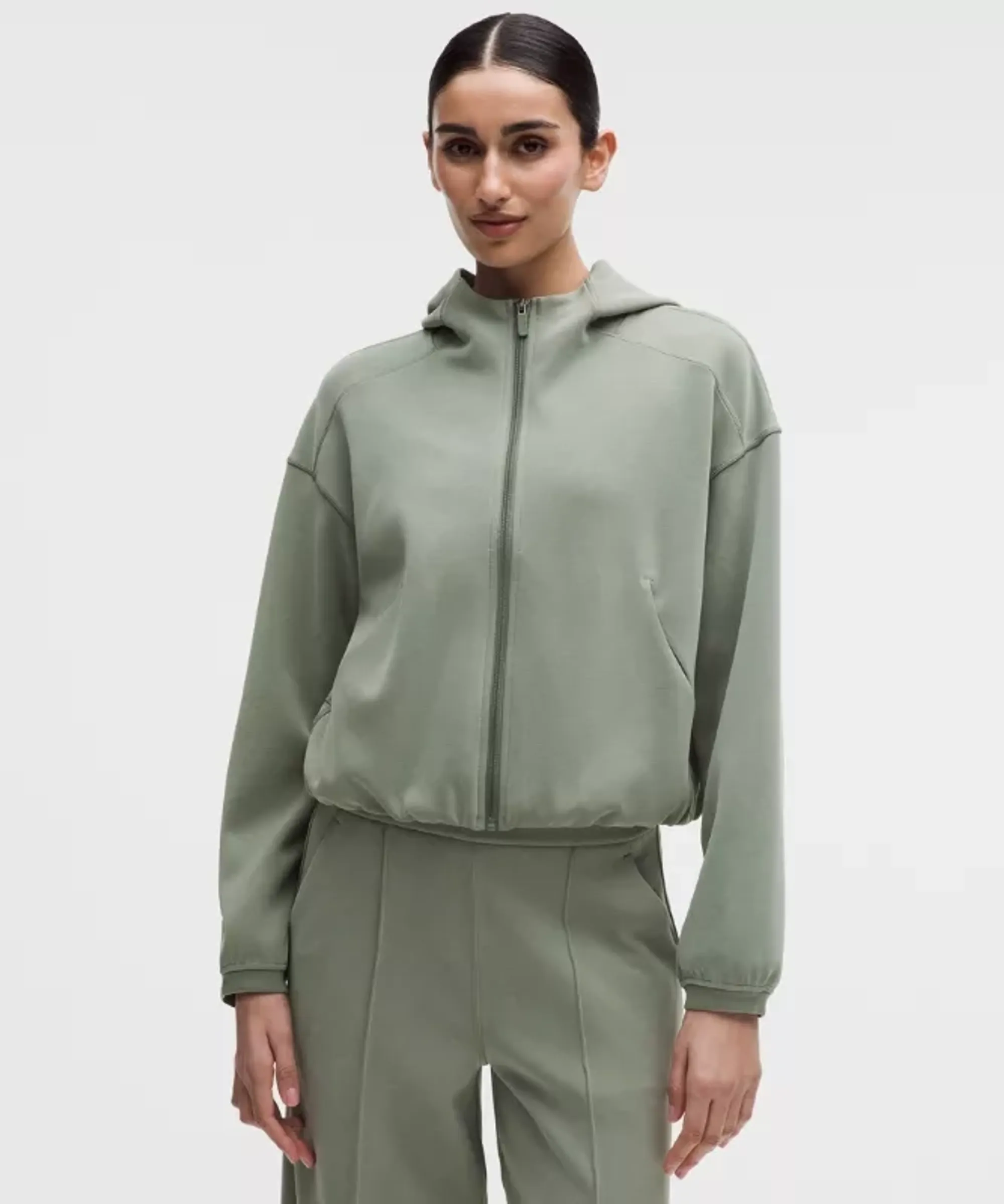 lululemon – Women's Softstreme Full-Zip Hoodie – Color Green/Pastel – Size 0