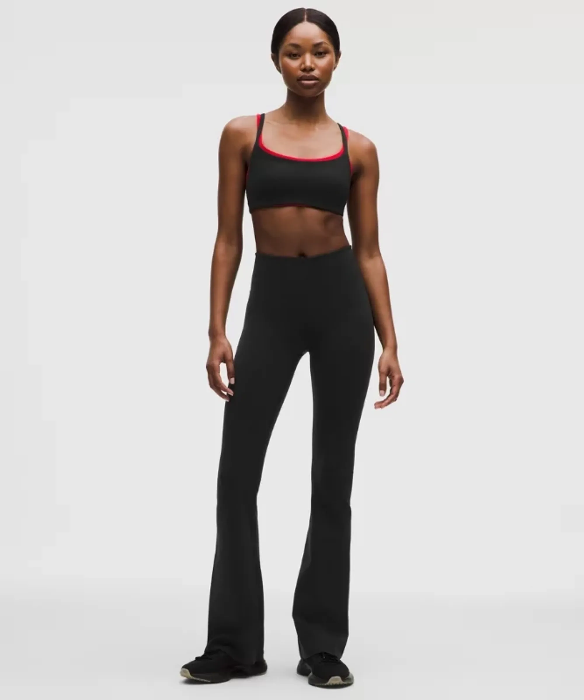 lululemon – Women's Glow Up V-Back Flared Pants – Color Black – Size 0