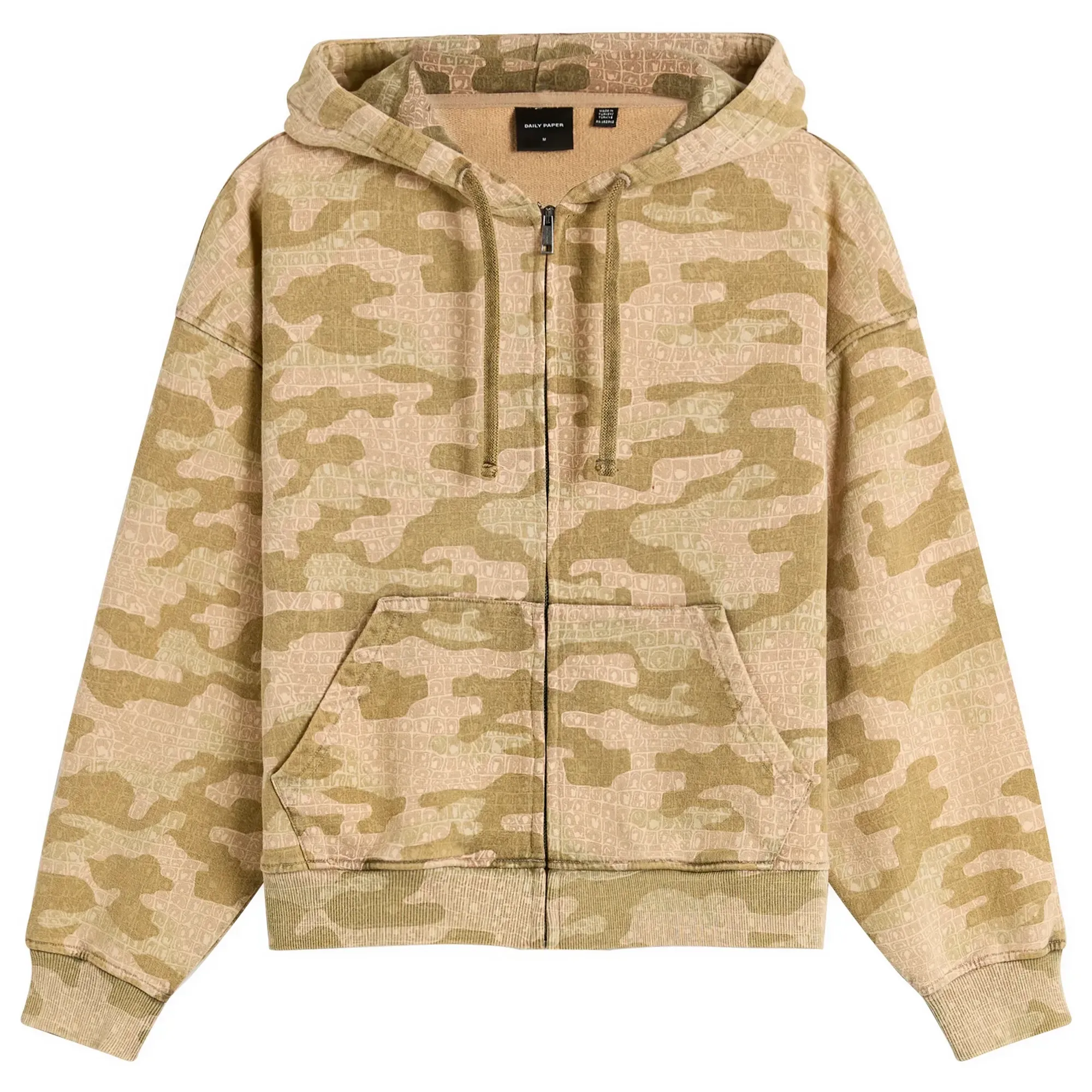 Daily Paper Men's Boxy Camo Zip Hoodie