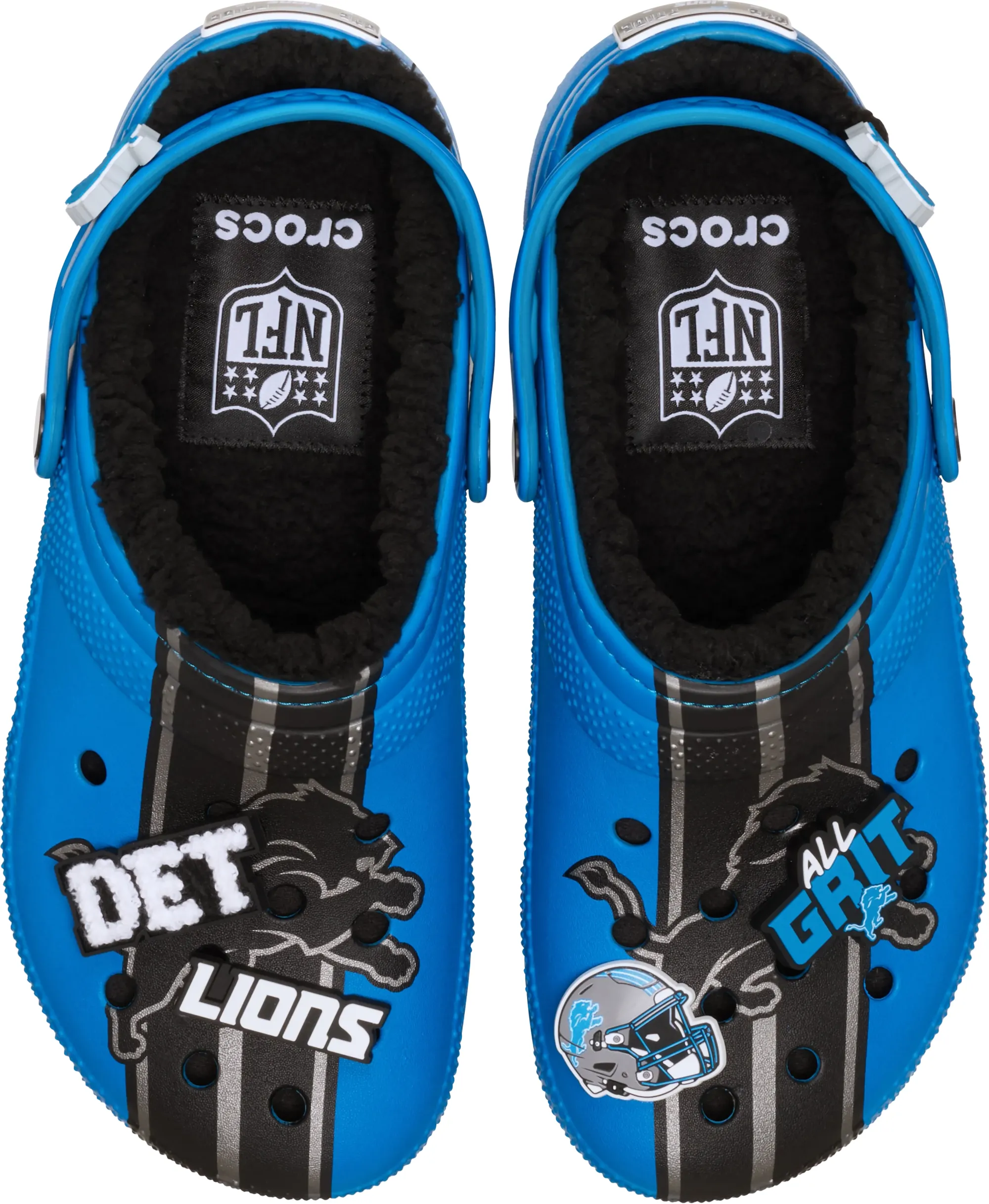 Crocs | Unisex | NFL Detroit Lions Classic Lined | Clogs | Multi | W4/M3