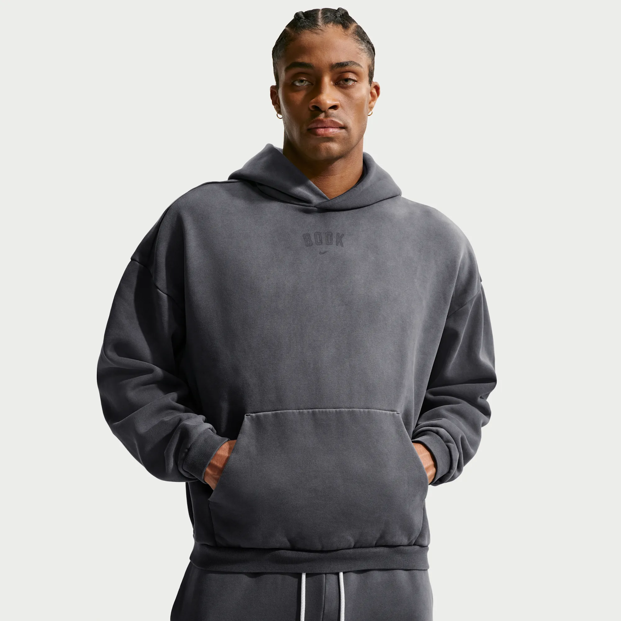 Nike Book Standard Issue Men's Therma-FIT Brushed Sweatshirt Hoodie - Black - Fleece