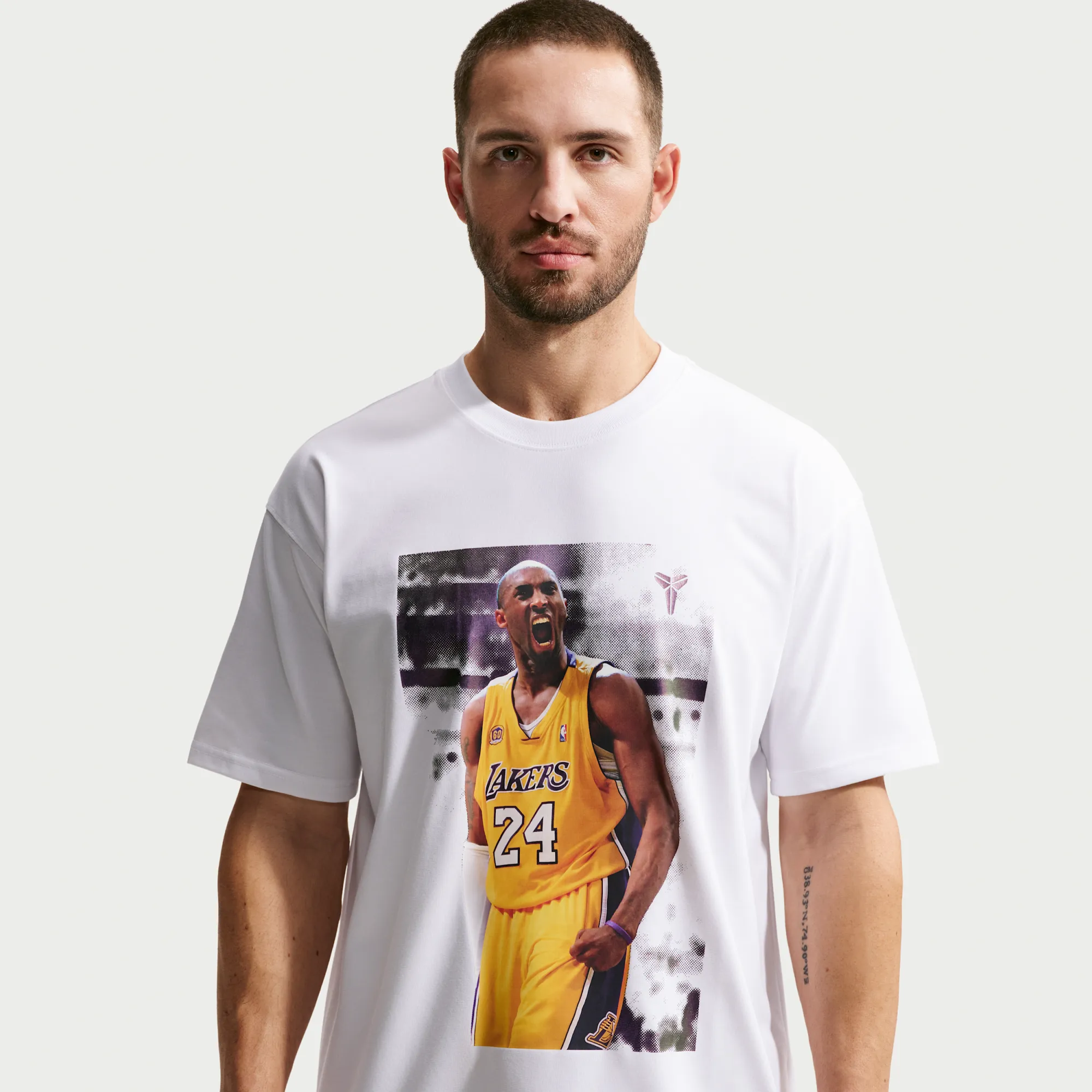 Nike Kobe Men's Dri-FIT Basketball T-Shirt - White - Polyester/Cotton