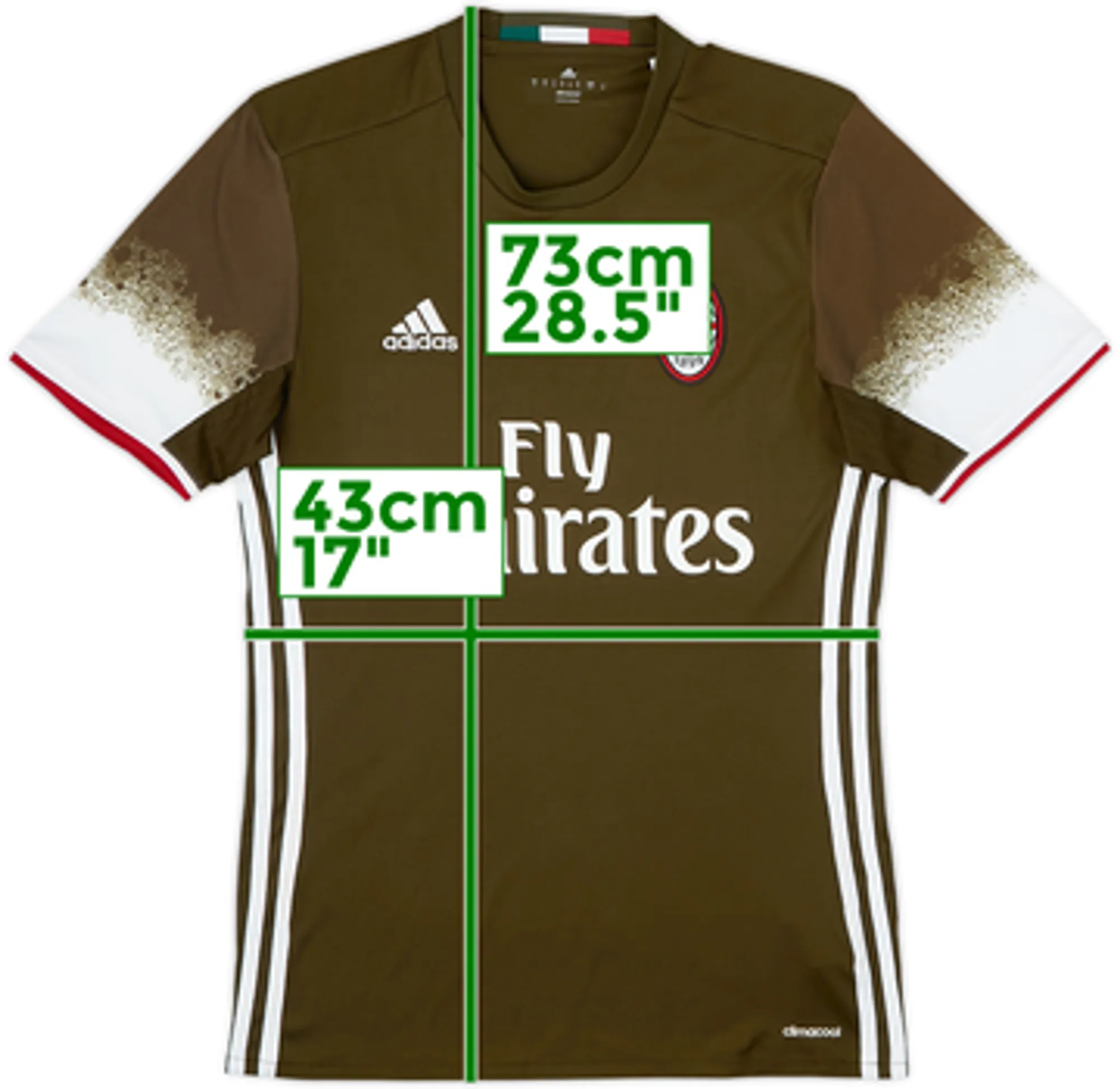 2016-17 AC Milan Third Shirt - 8/10 - (M)