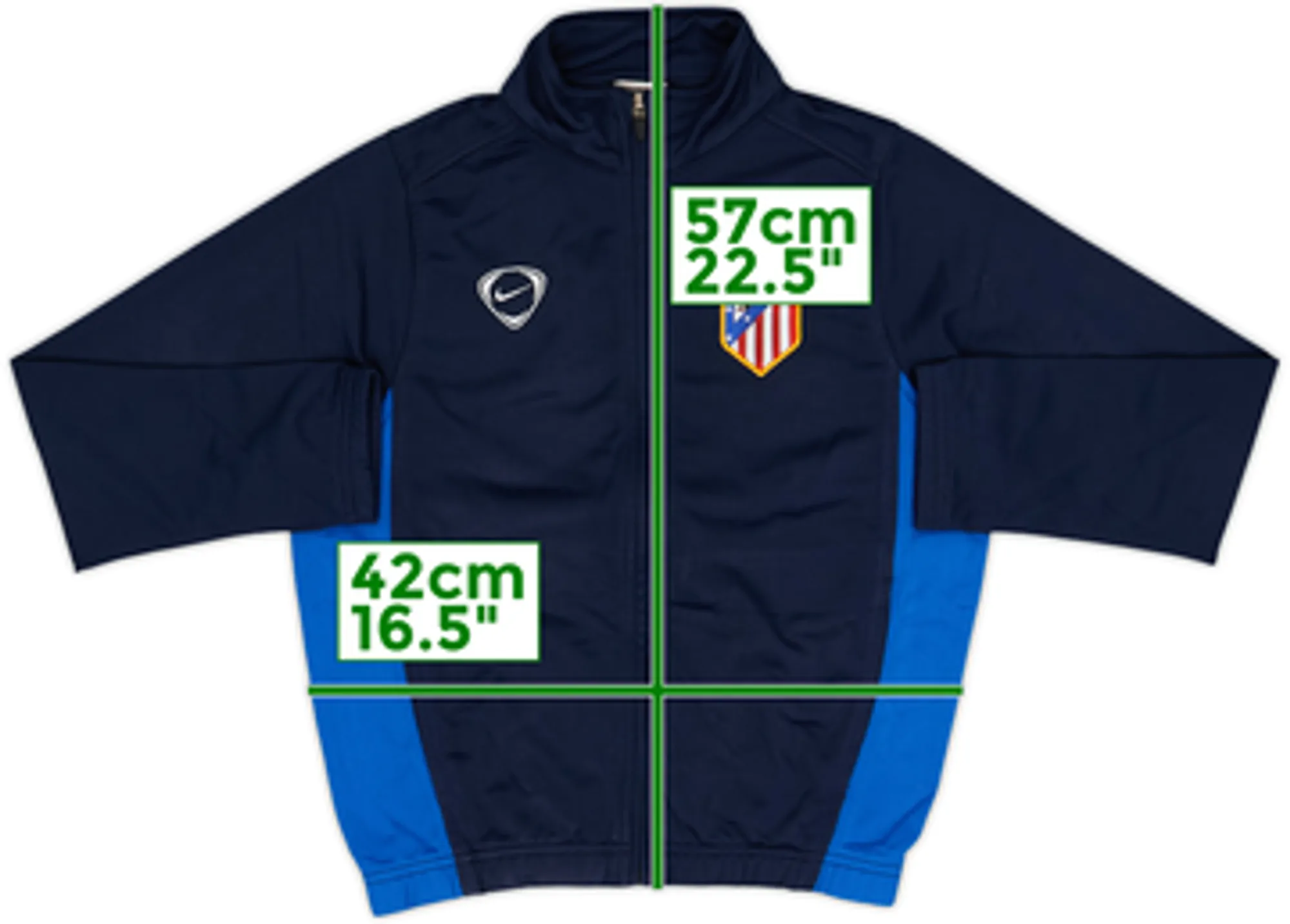 2007-08 Nike Template Track Jacket (Atletico Madrid) - 8/10 - (S.Boys)
