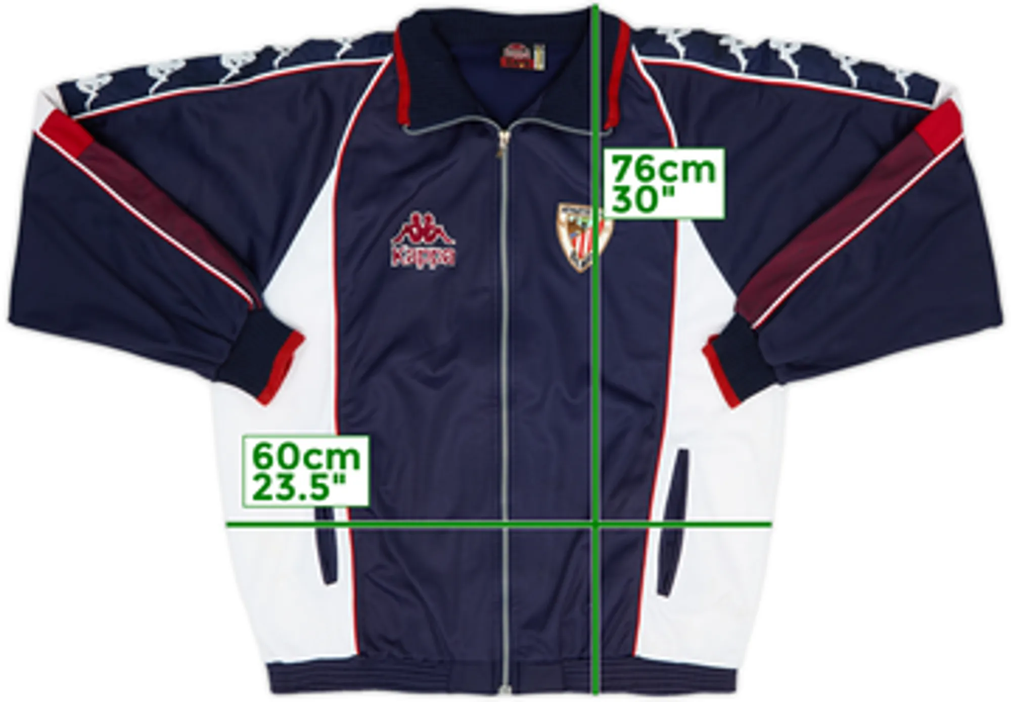 1998-99 Athletic Bilbao Kappa Track Jacket - 8/10 - (XXL)