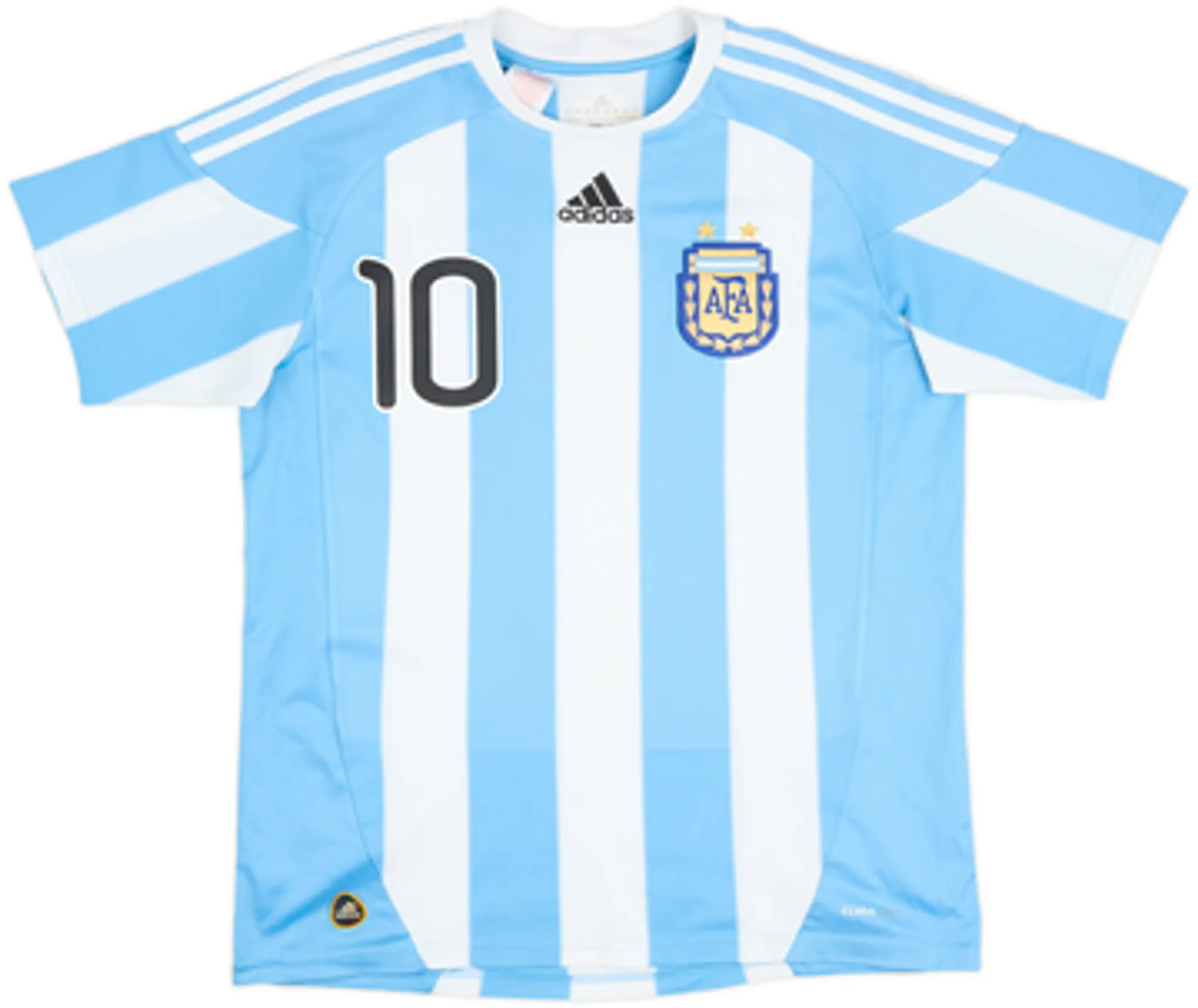 2010-11 Argentina Home Shirt Messi #10 - 7/10 - (M)