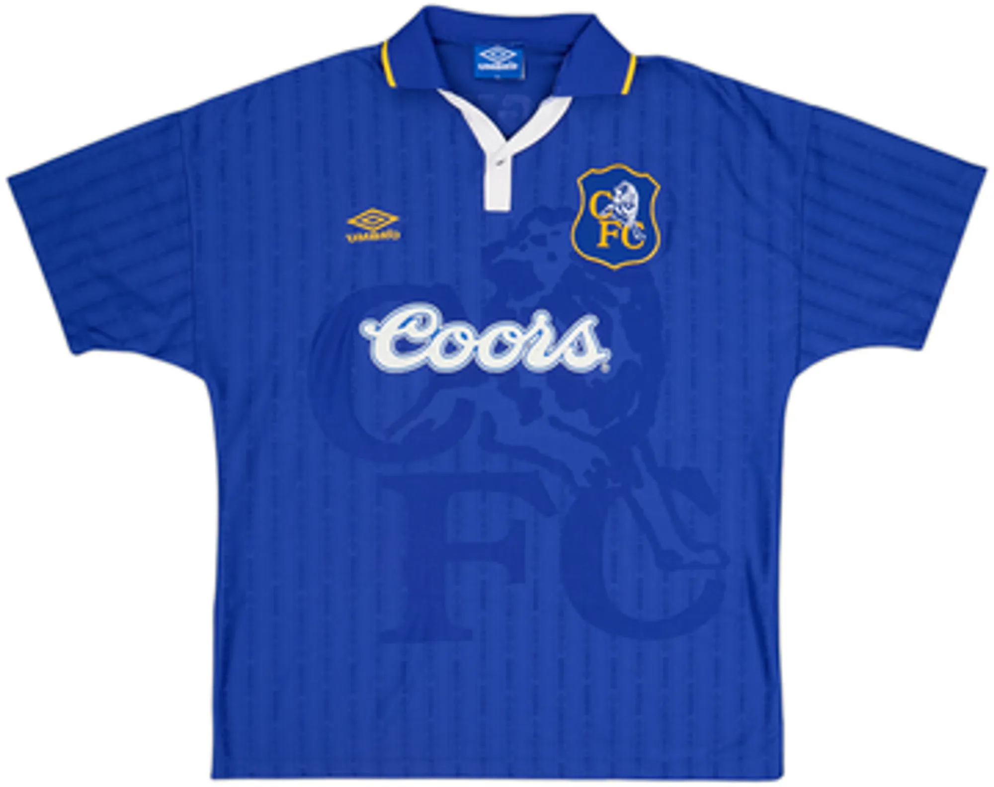 1995-97 Chelsea Home Shirt Hughes #8 - 6/10 - (XL)