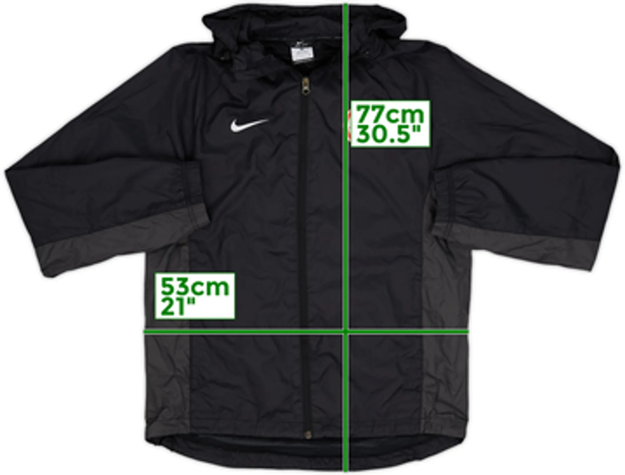 2014-15 Eintracht Frankfurt Nike Hooded Rain Jacket - 9/10 - (S)