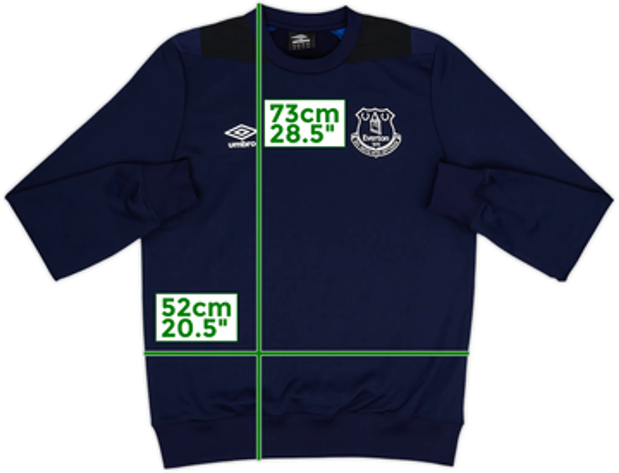 2018-19 Everton Umbro Sweat Top - 9/10 - (M)