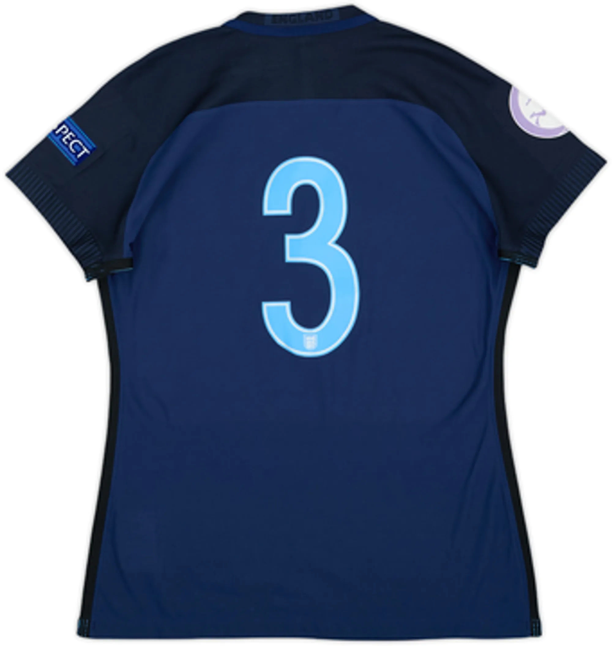 2017-18 England Women's Player Issue U-17 Championship Third Shirt #3 (Pattinson) (Women's S)