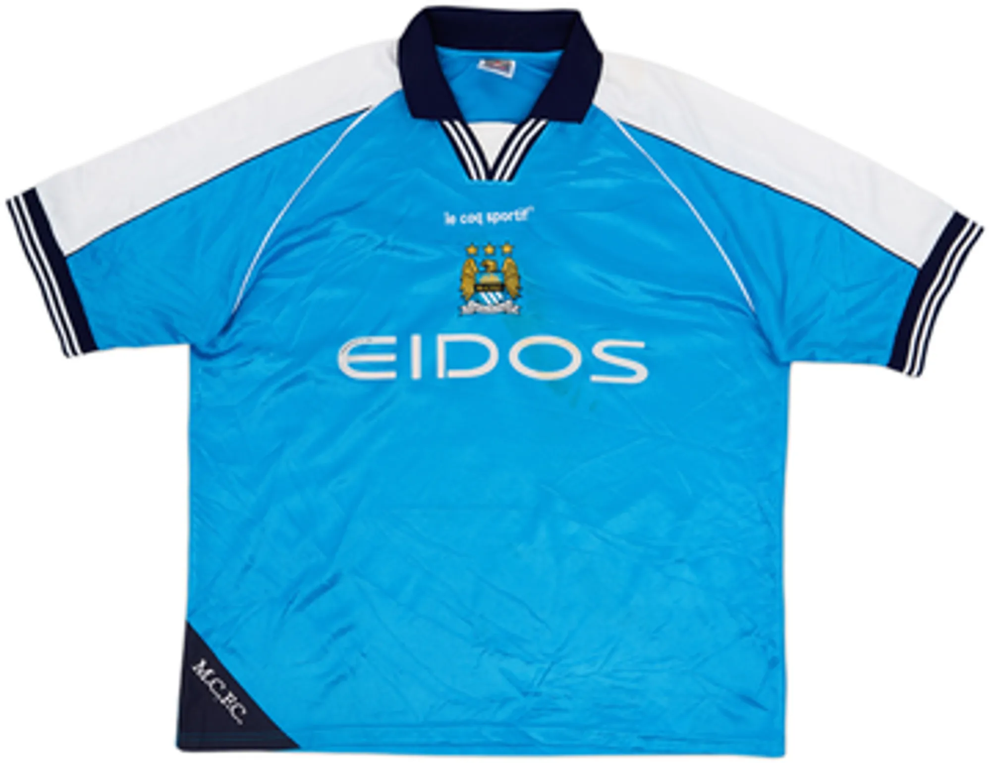 1999-01 Manchester City Home Shirt Dickov #9 - 5/10 - (XL)