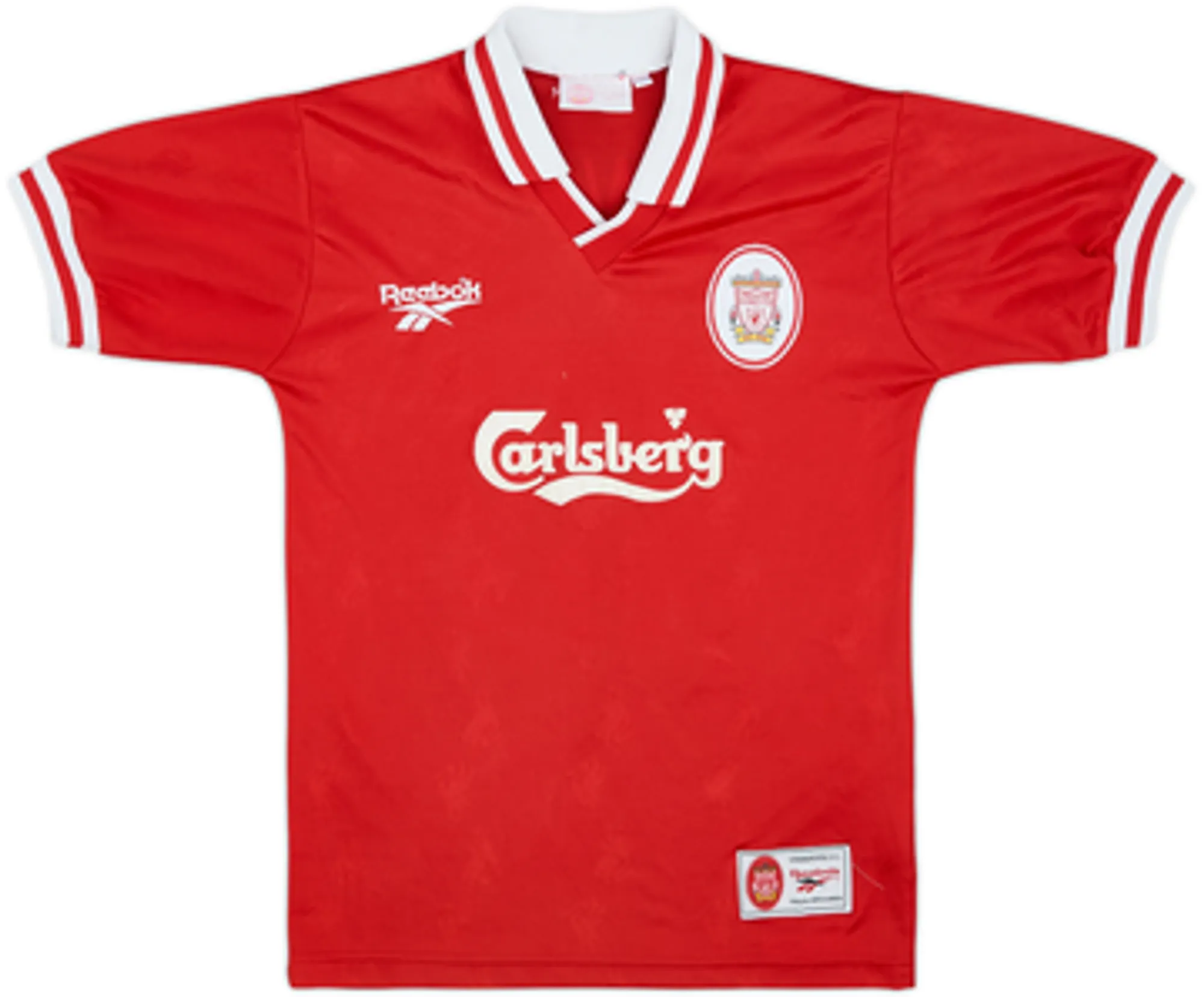 1996-98 Liverpool Home Shirt Owen #18 - 6/10 - (Y)