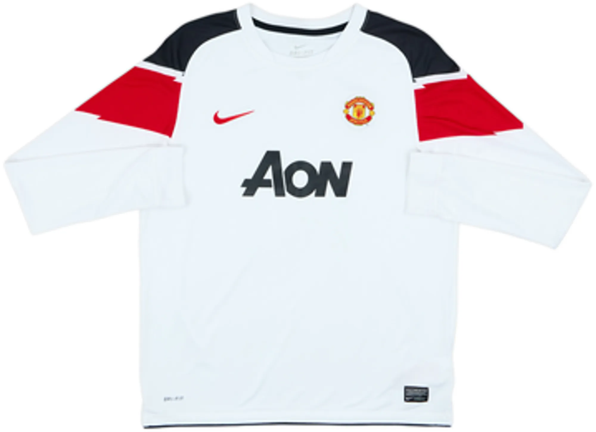 2010-12 Manchester United Away L/S Shirt Rooney #10 - 7/10 - (XL.Boys)