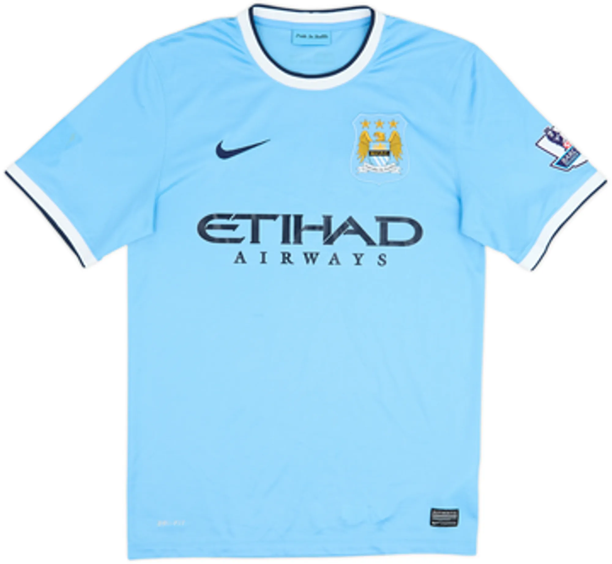 2013-14 Manchester City Home Shirt J.Navas #15 - 5/10 - (S)