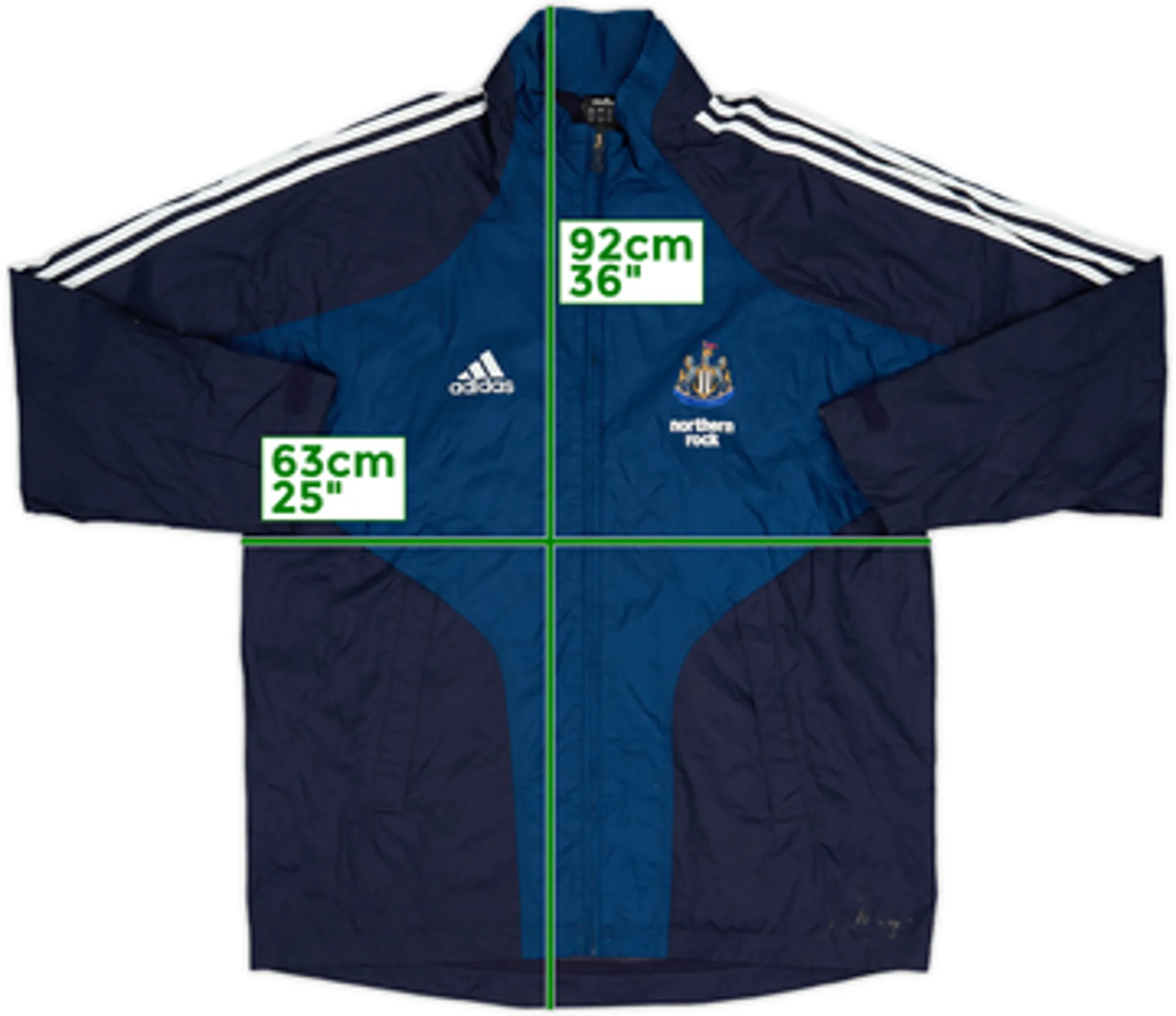 2004-05 Newcastle adidas Hooded Rain Jacket - 6/10 - (M)