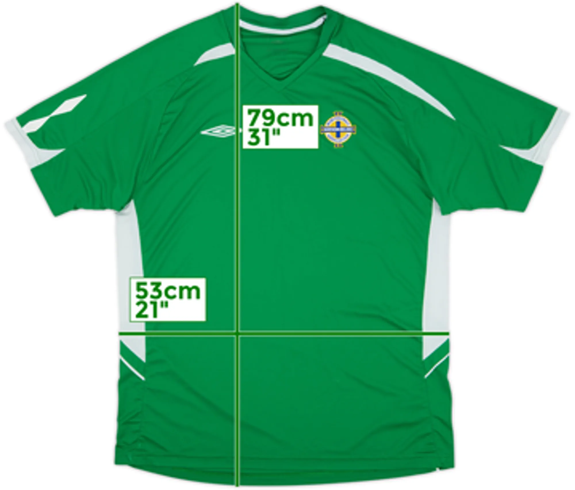 2006-07 Northern Ireland Umbro Training Shirt - 8/10 - (XL)