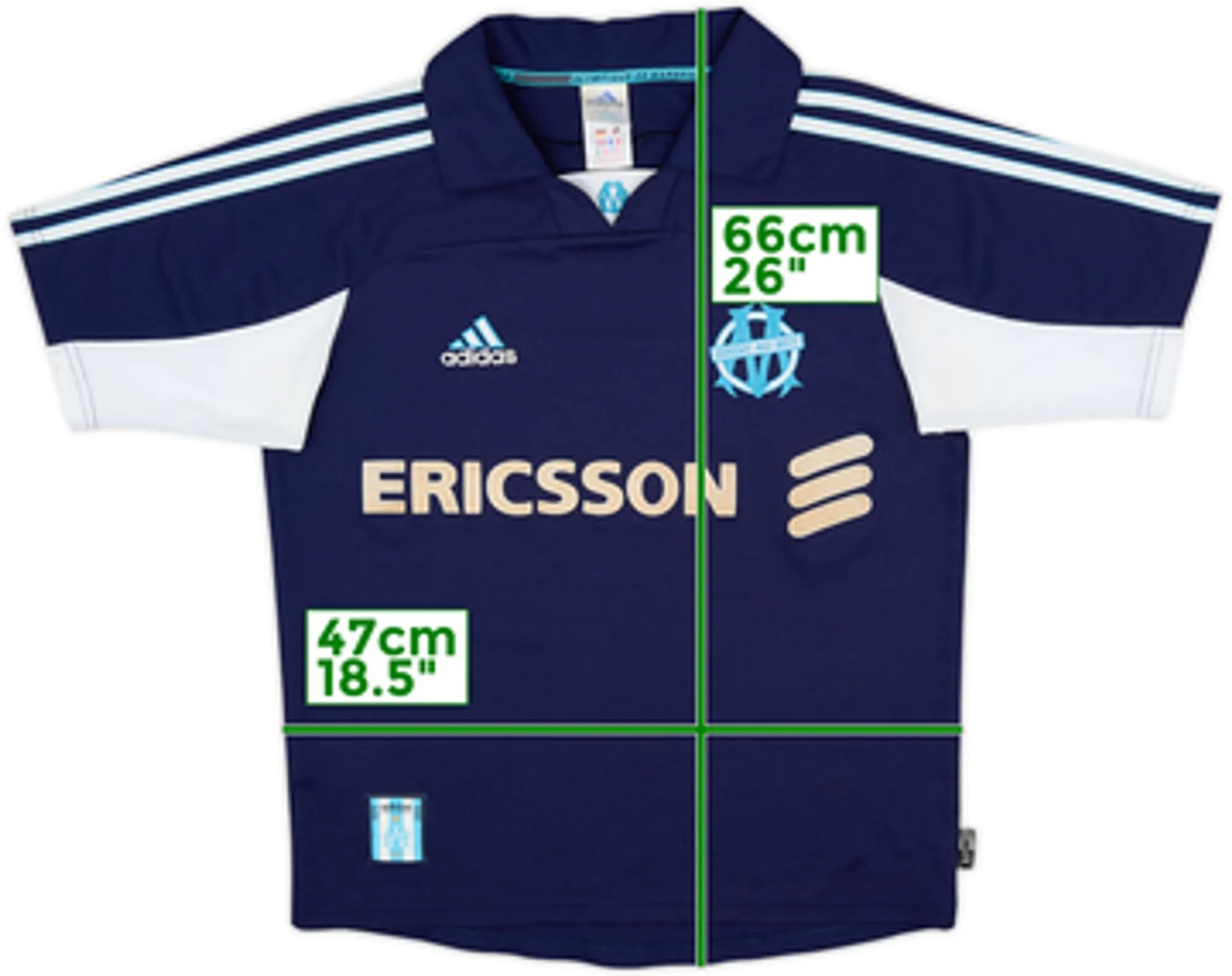 1999-00 Olympique Marseille Away Shirt - 7/10 - (Y)