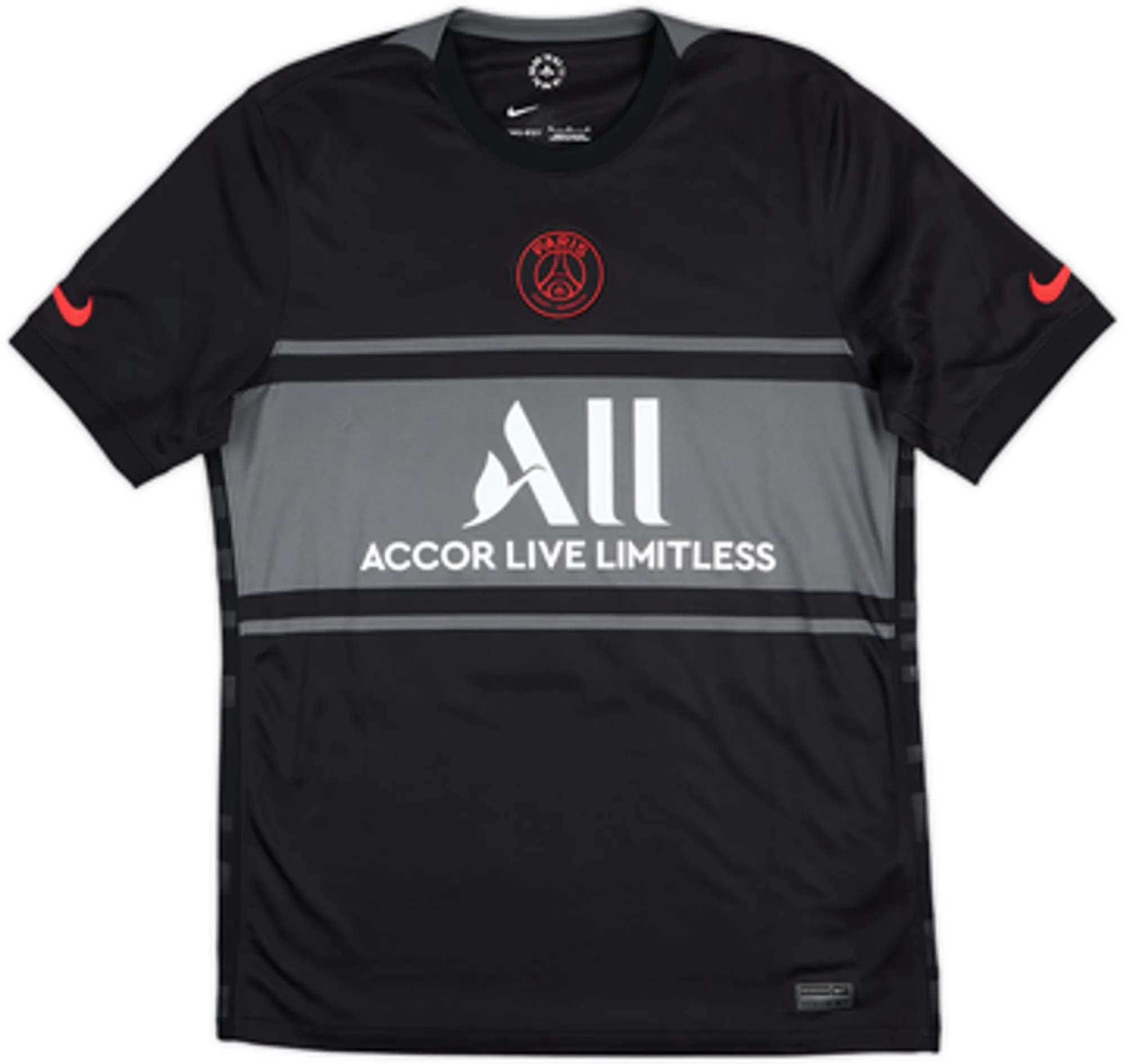 2021-22 Paris Saint-Germain Third Shirt Neymar Jr #10 - 6/10 - (S)