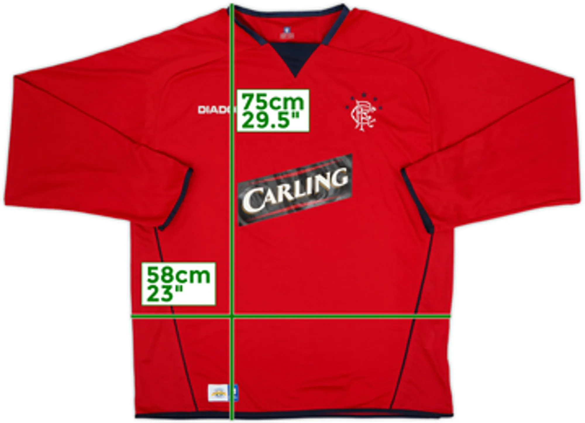 2004-05 Rangers Third L/S Shirt - 8/10 - (XL)