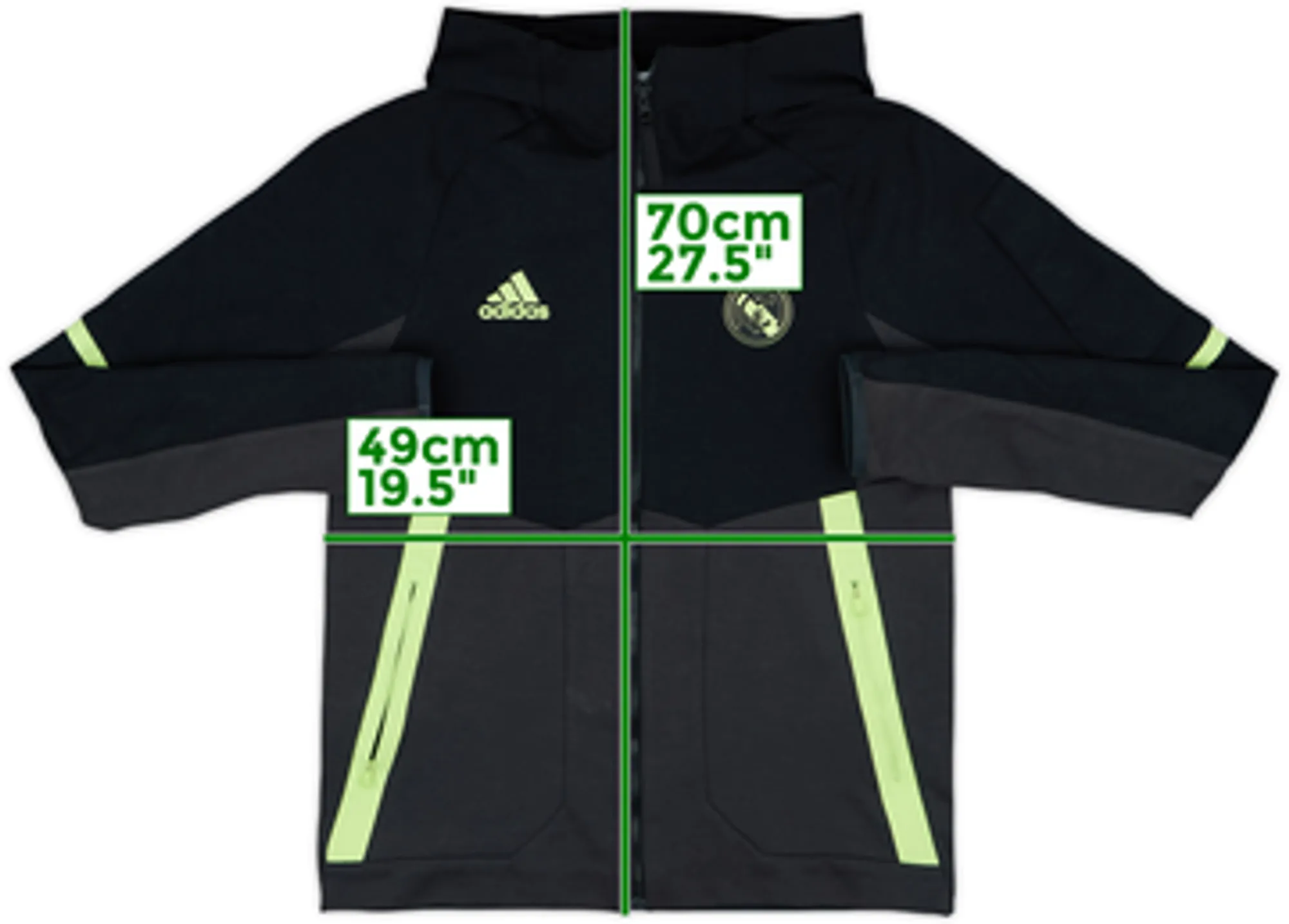 2022-23 Real Madrid adidas Hooded Track Jacket - 7/10 - (S)