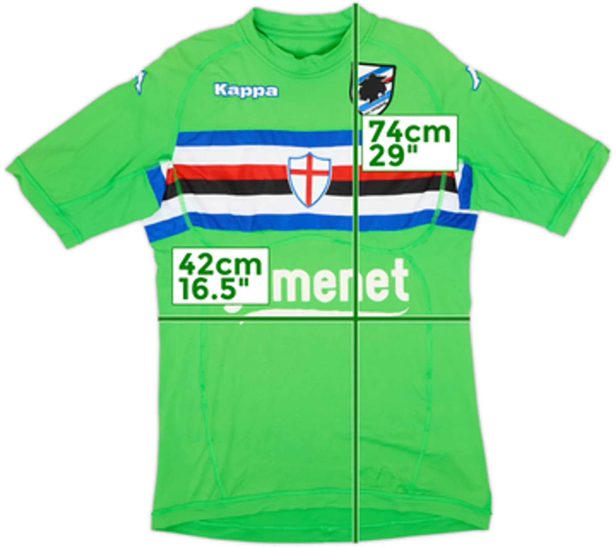 2007-08 Sampdoria GK S/S Shirt - 7/10 - (M)