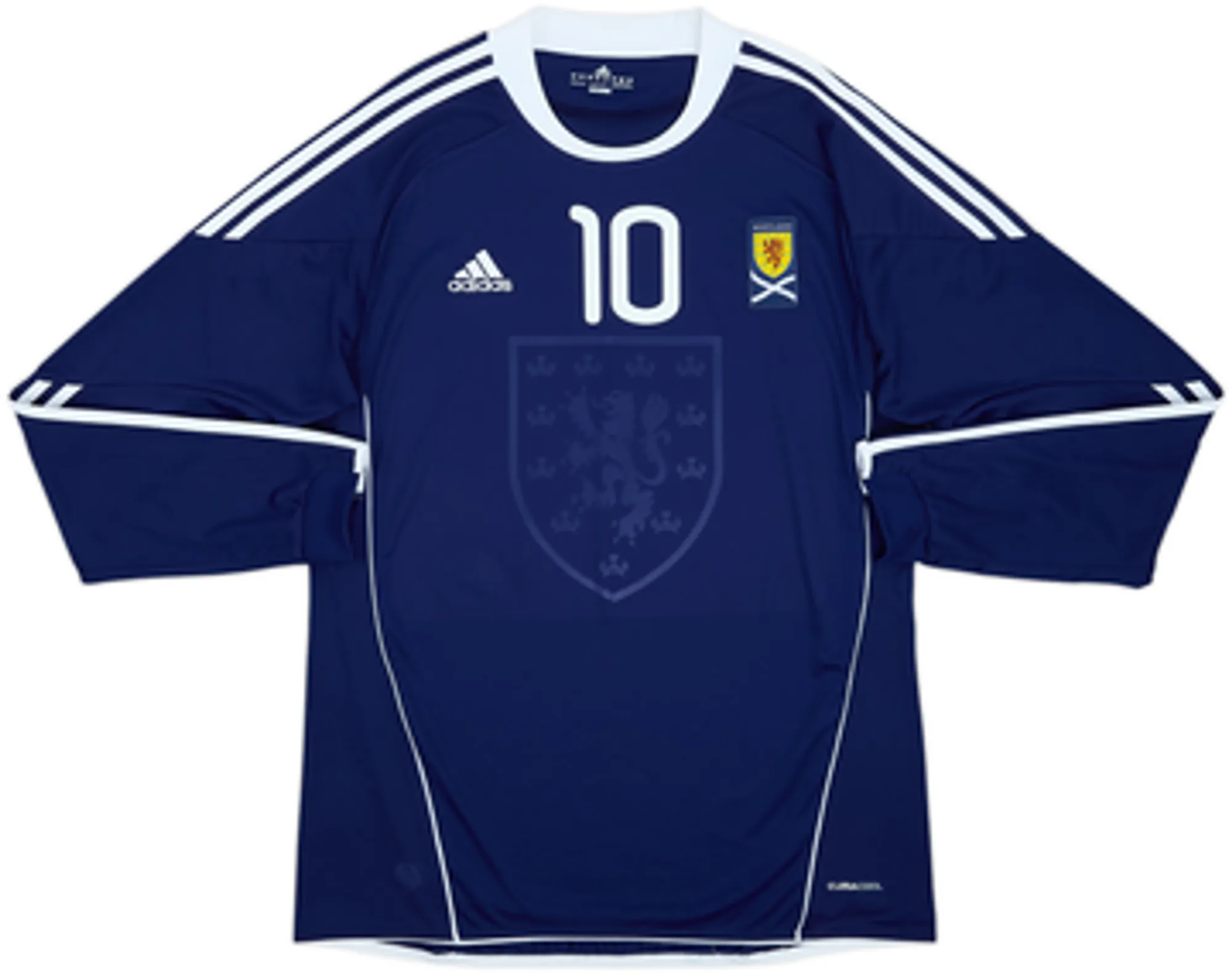 2010-11 Scotland Home L/S Shirt Fletcher #10 - 9/10 - (L)
